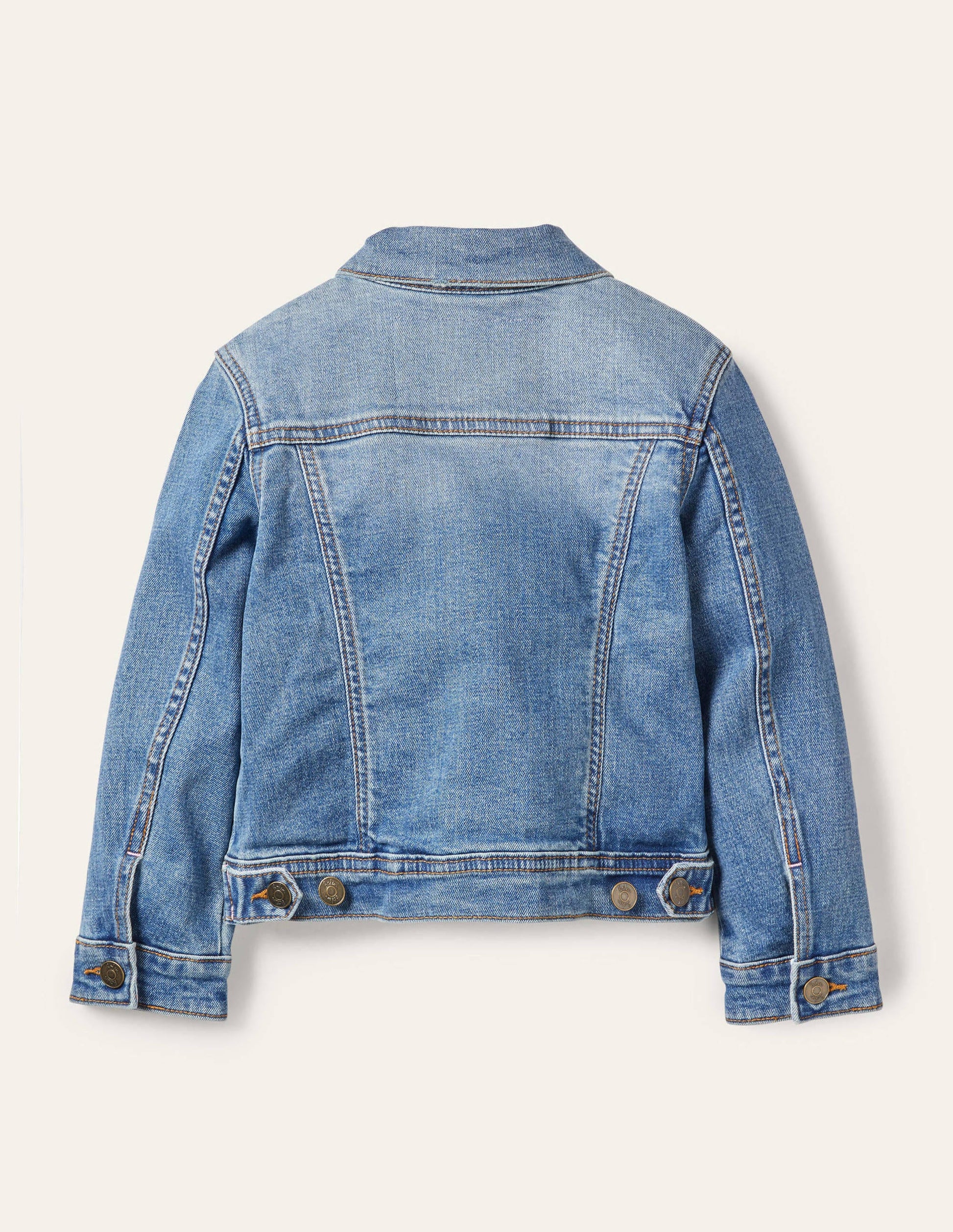 Veste en jean-Denim vintage moyen-2