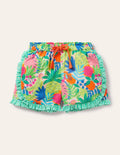 Short volanté à motif pêle-mêle-Fruit tropical multi