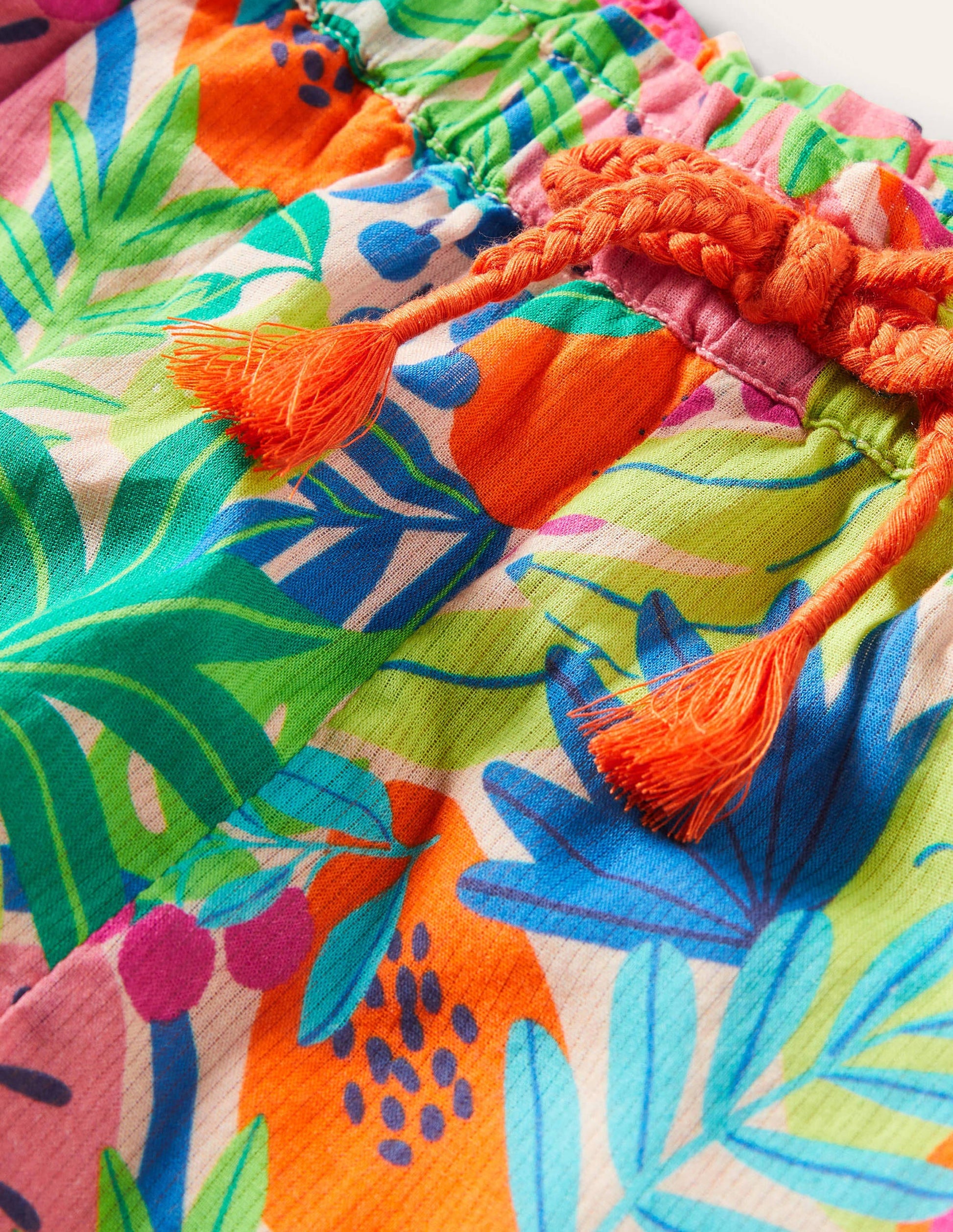 Short volanté à motif pêle-mêle-Fruit tropical multi-3