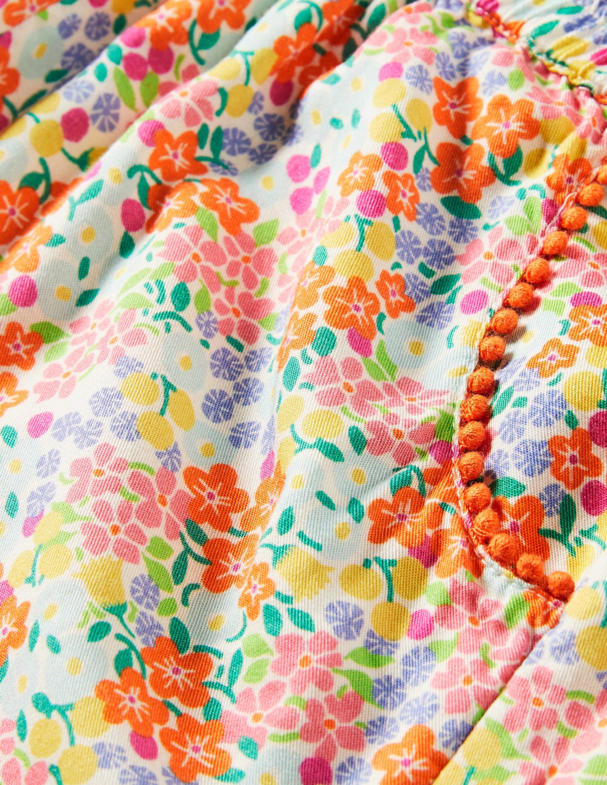 Pantalon tissé décontracté et imprimé-Motif floral tropical multi-3
