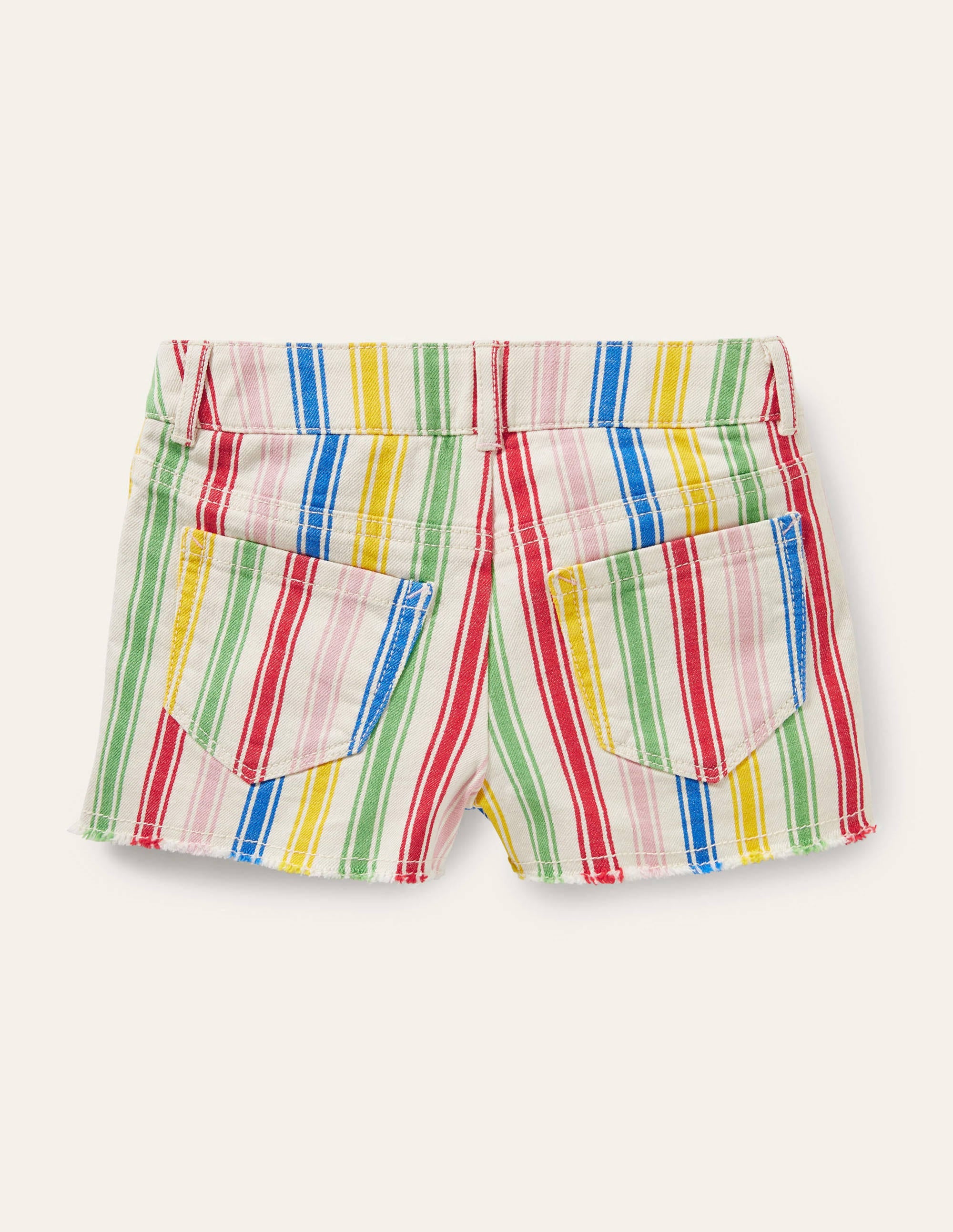 Denim-Shorts-Bunt, Gestreift - Image 2
