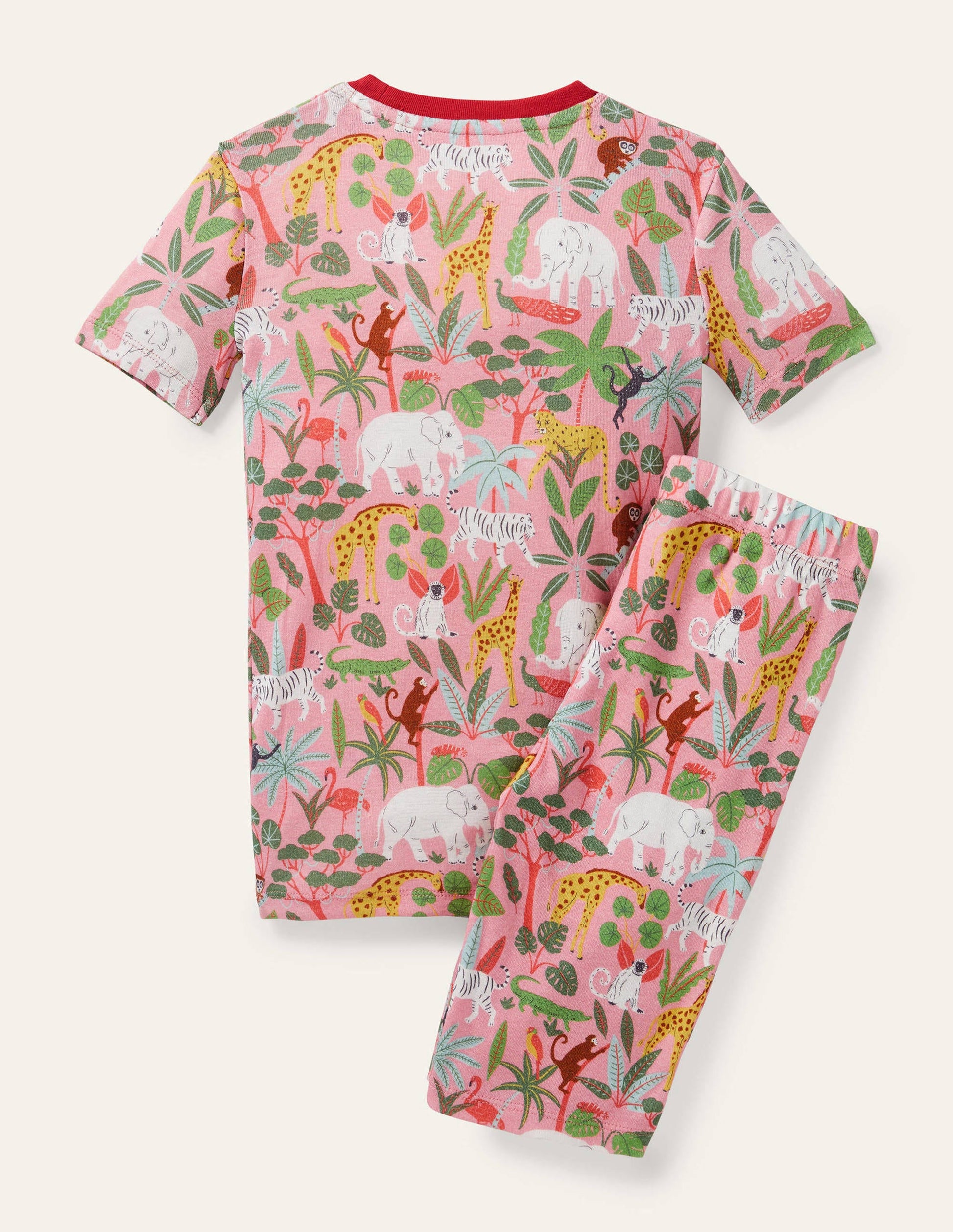Glow-In-The-Dark Short Pyjamas-Pink Lemonade Jungle-2