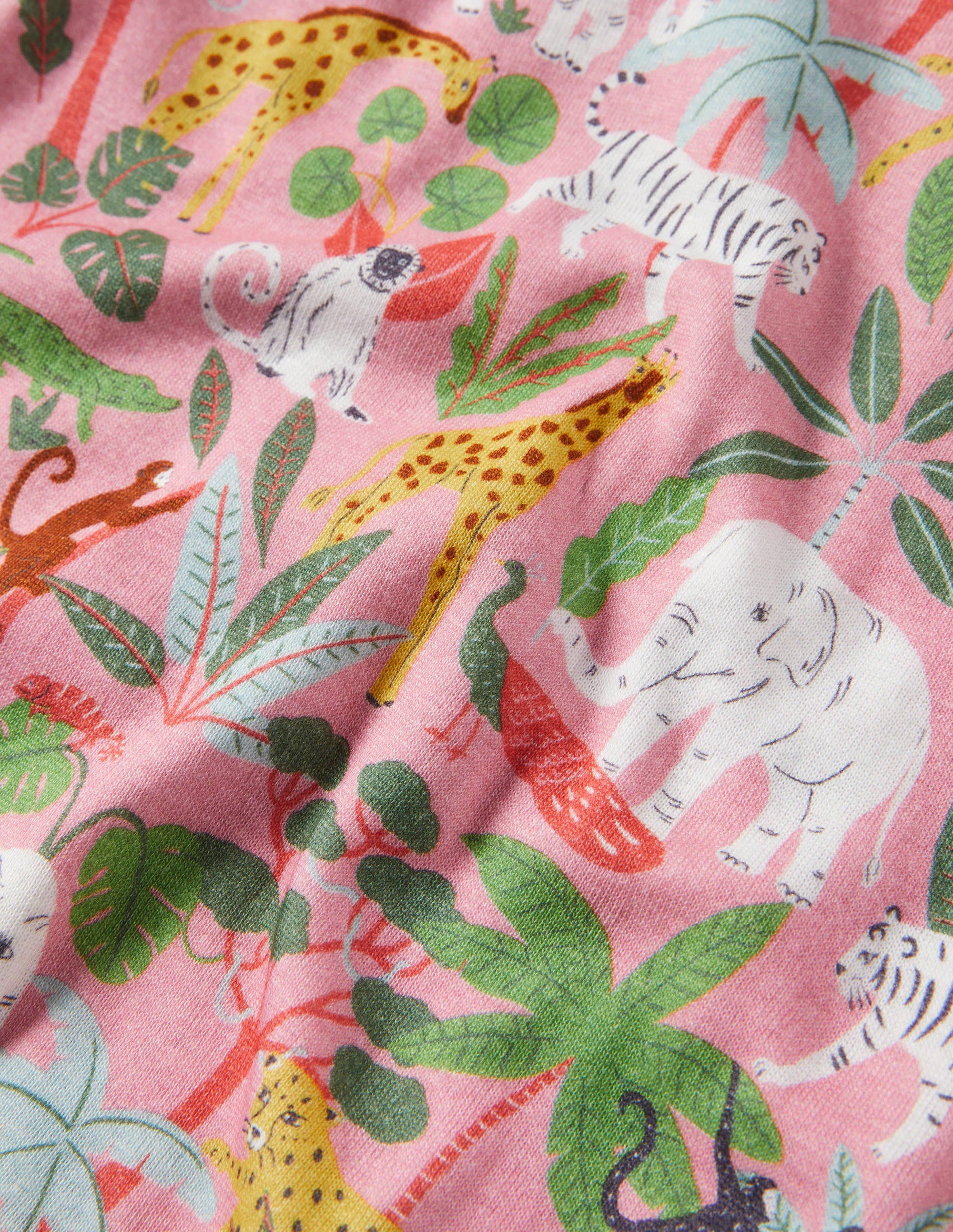 Glow-In-The-Dark Short Pyjamas-Pink Lemonade Jungle - Image 3