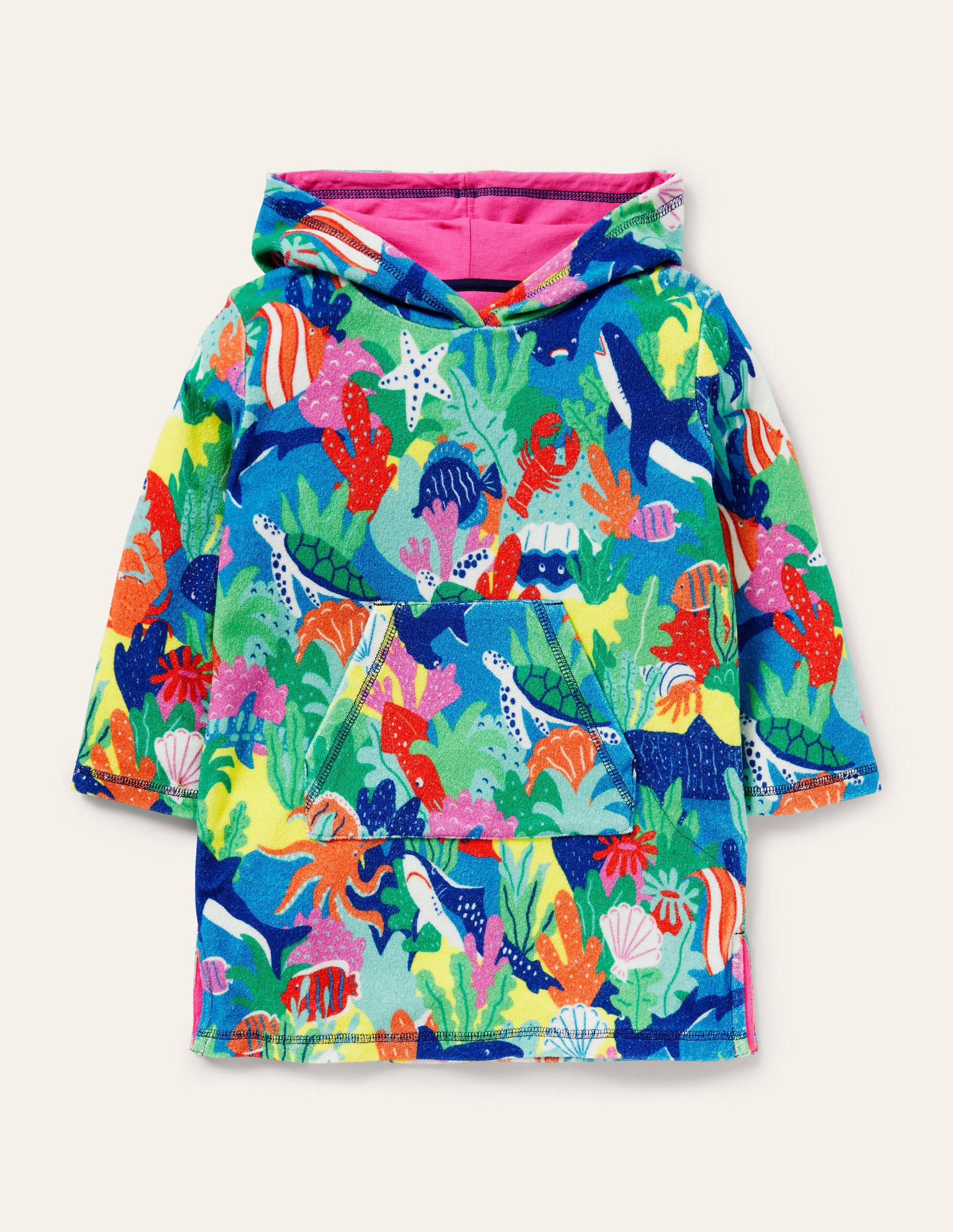 Poncho en éponge-Récif arc-en-ciel multi-1
