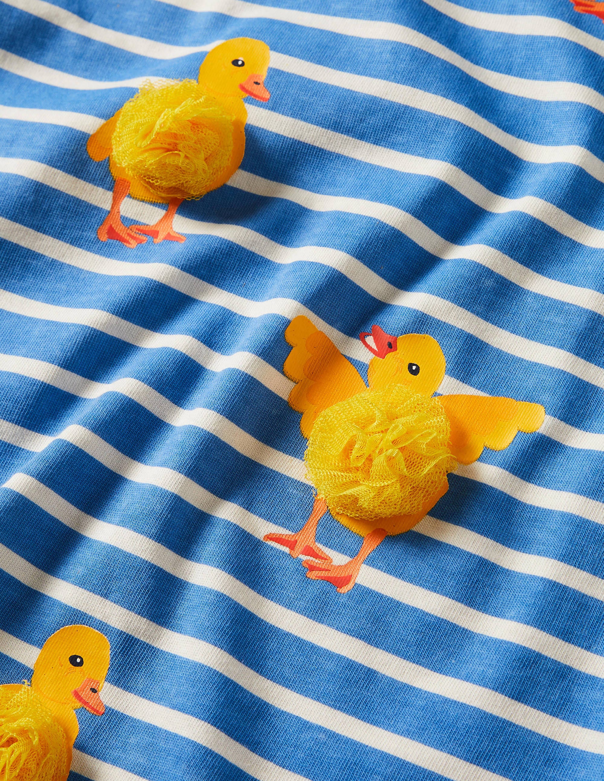T-shirt rayé à logo-Bright Bluebelle/Ivory Chicks - Image 3