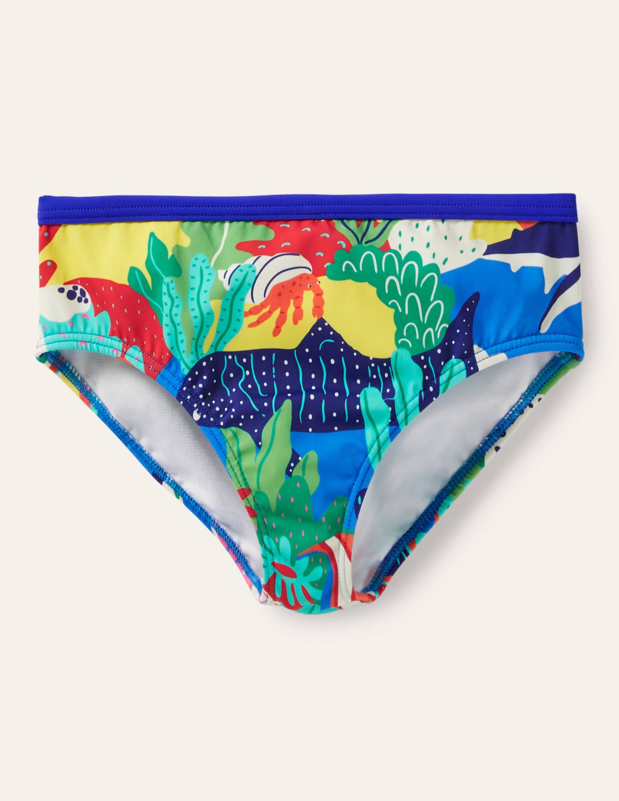 Gemusterte Bikinihose-Bunt/Regenbogenfarben, Riffszene - Image 1