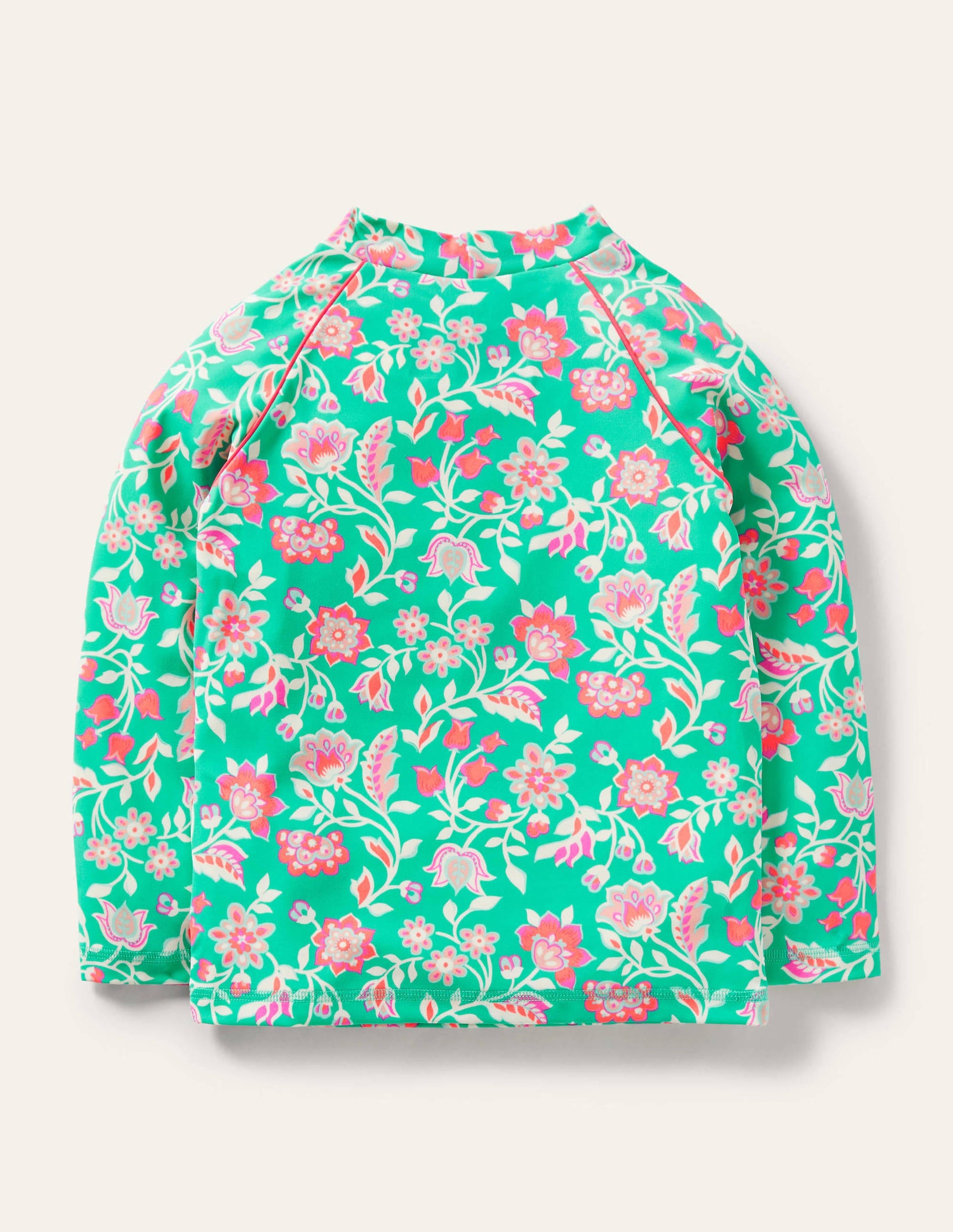Haut de plage à motif-Motif cachemire vert tropical-2