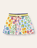 Gemusterter Jersey-Skort-Bunt, Mittleres Leopardenmuster