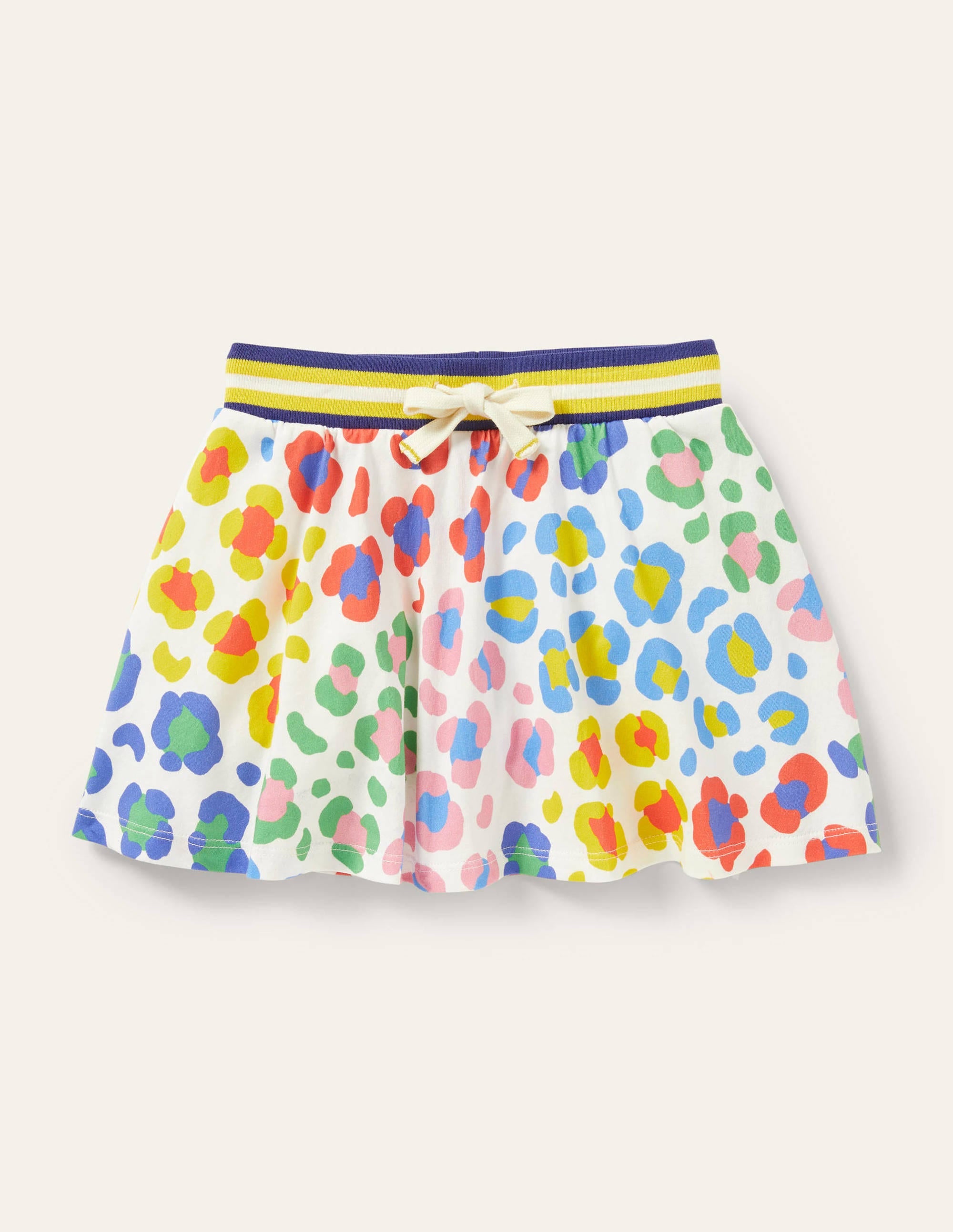 Printed Jersey Skort-Multi Medium Leopard - Image 1