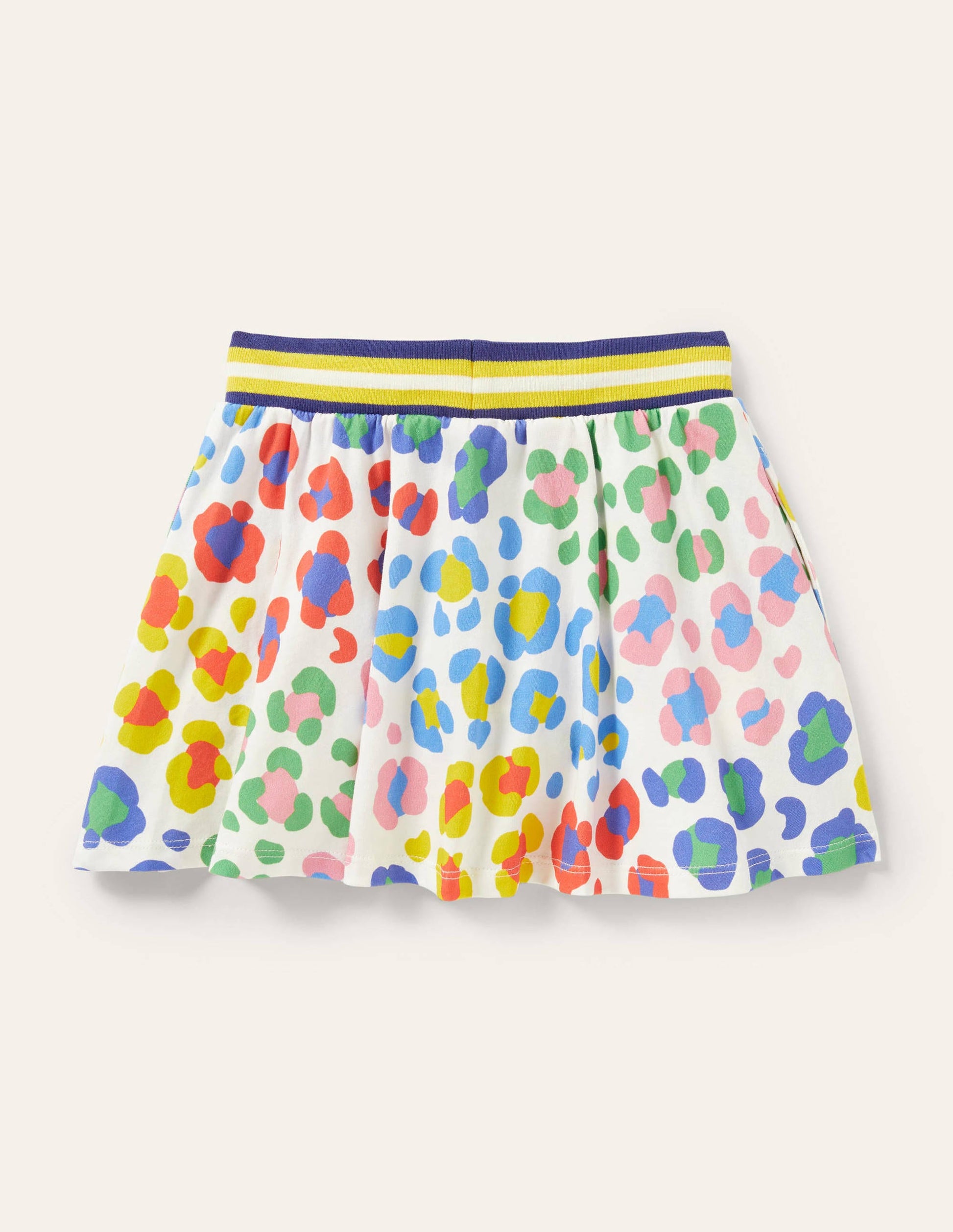Gemusterter Jersey-Skort-Bunt, Mittleres Leopardenmuster-2