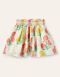 Jupe-culotte à taille froncée-Imprimé Molly Mahon floral