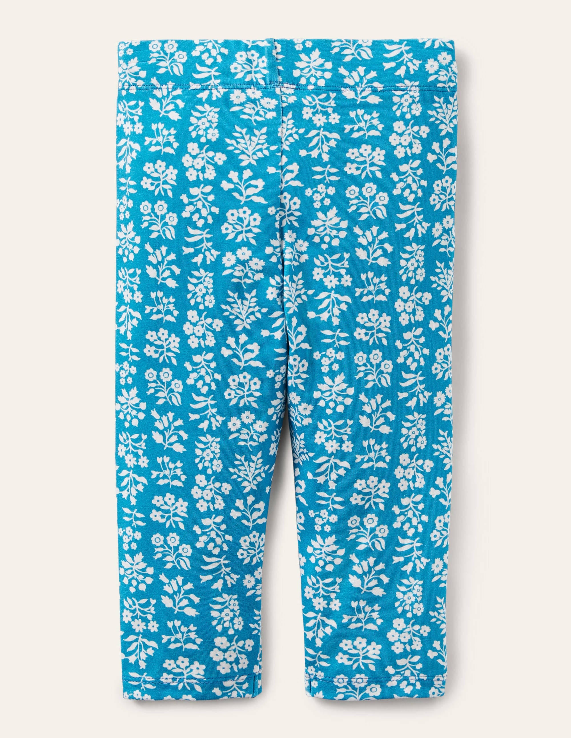 Legging court fun-Motif xylographique bleu Bahamas - Image 2