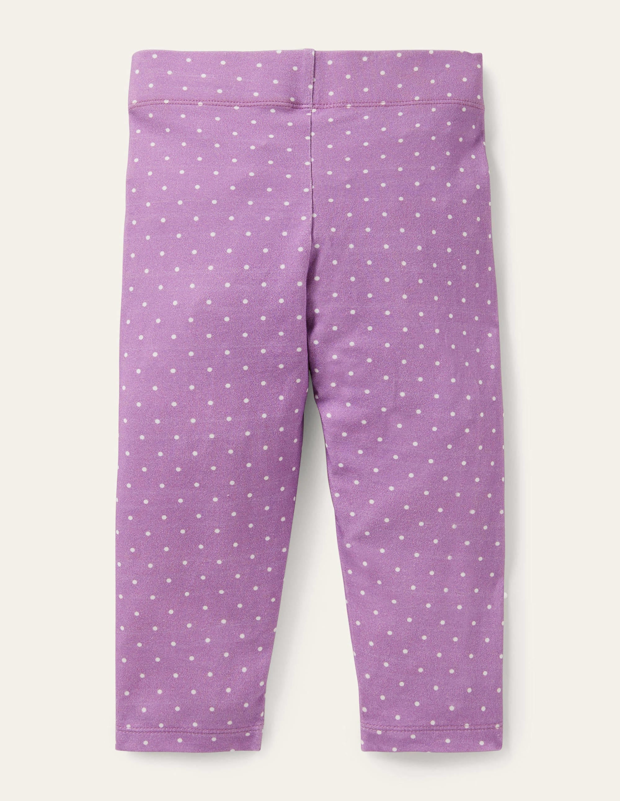 Legging court fun-Petits pois ivoire violet froid - Image 2