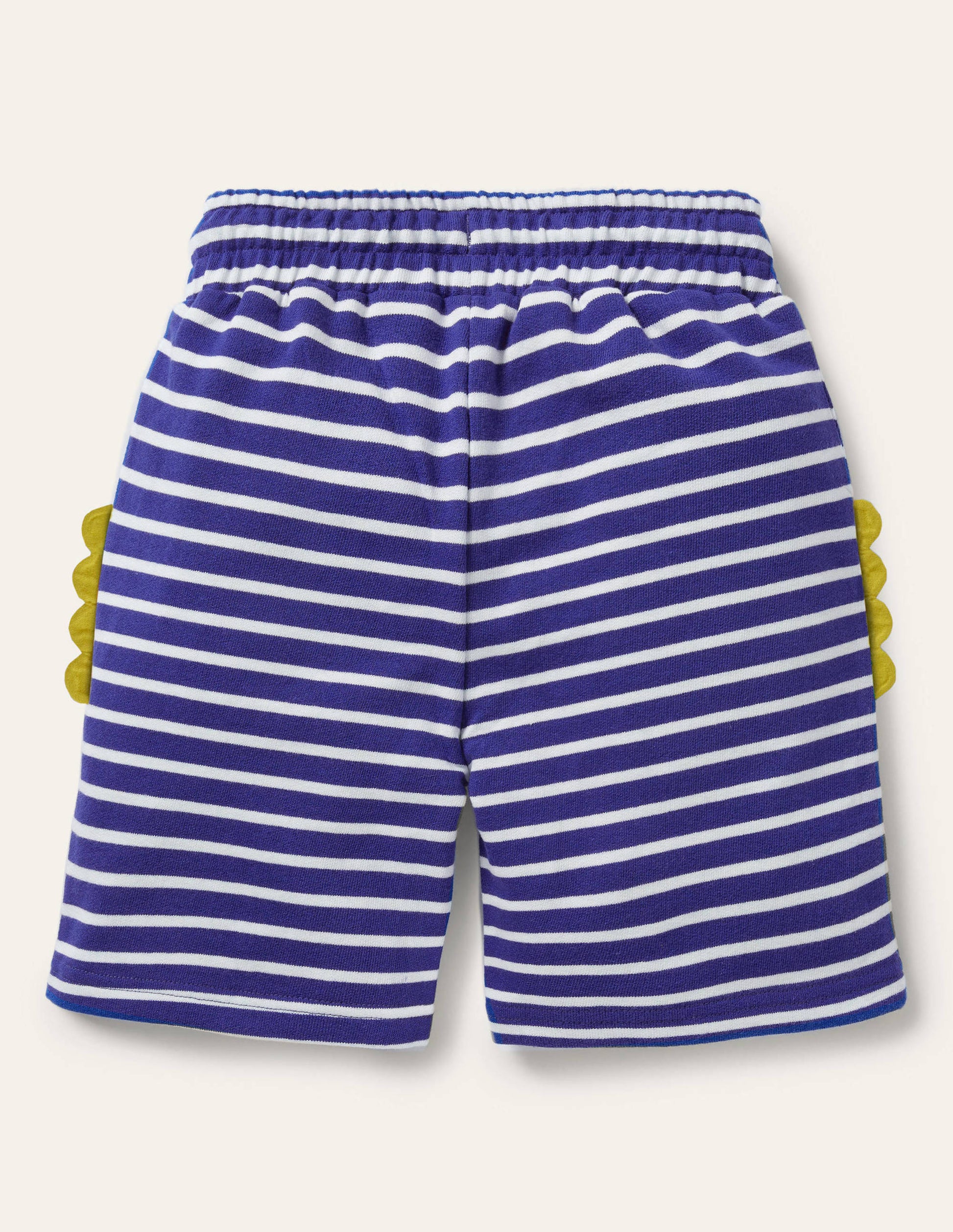 Jersey Appliqué Shorts-Blue Wave/Ivory Seahorse-2