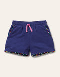 Charlie Jersey-Shorts mit Bommeln-Segelblau