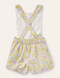 Spielset mit Stoffgürtel und Muschelsaum-Lila, Filigranes Blumenmuster