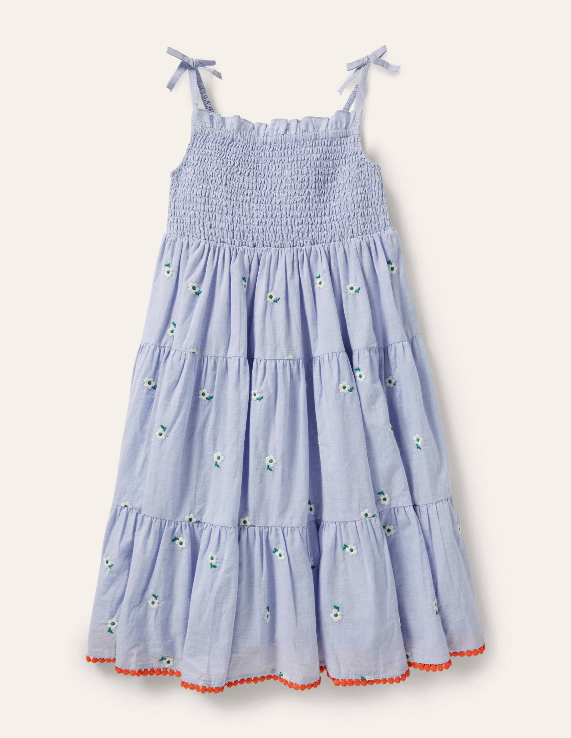 Robe d'été volantée-Chambray - Image 1