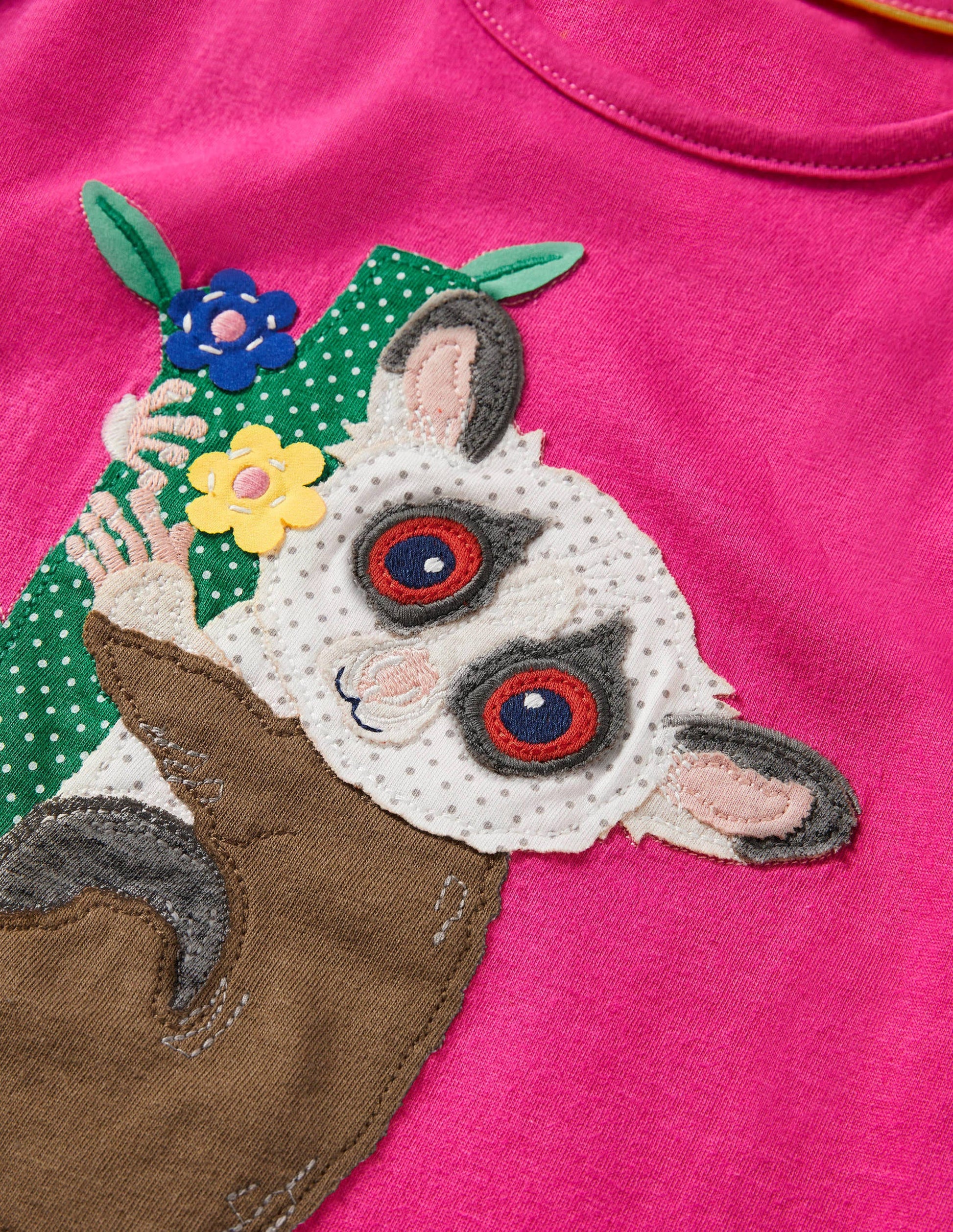 Short-sleeved Appliqué T-shirt-Tutti Fruity Bush Baby-3
