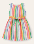 Robe vintage-Rayé multi