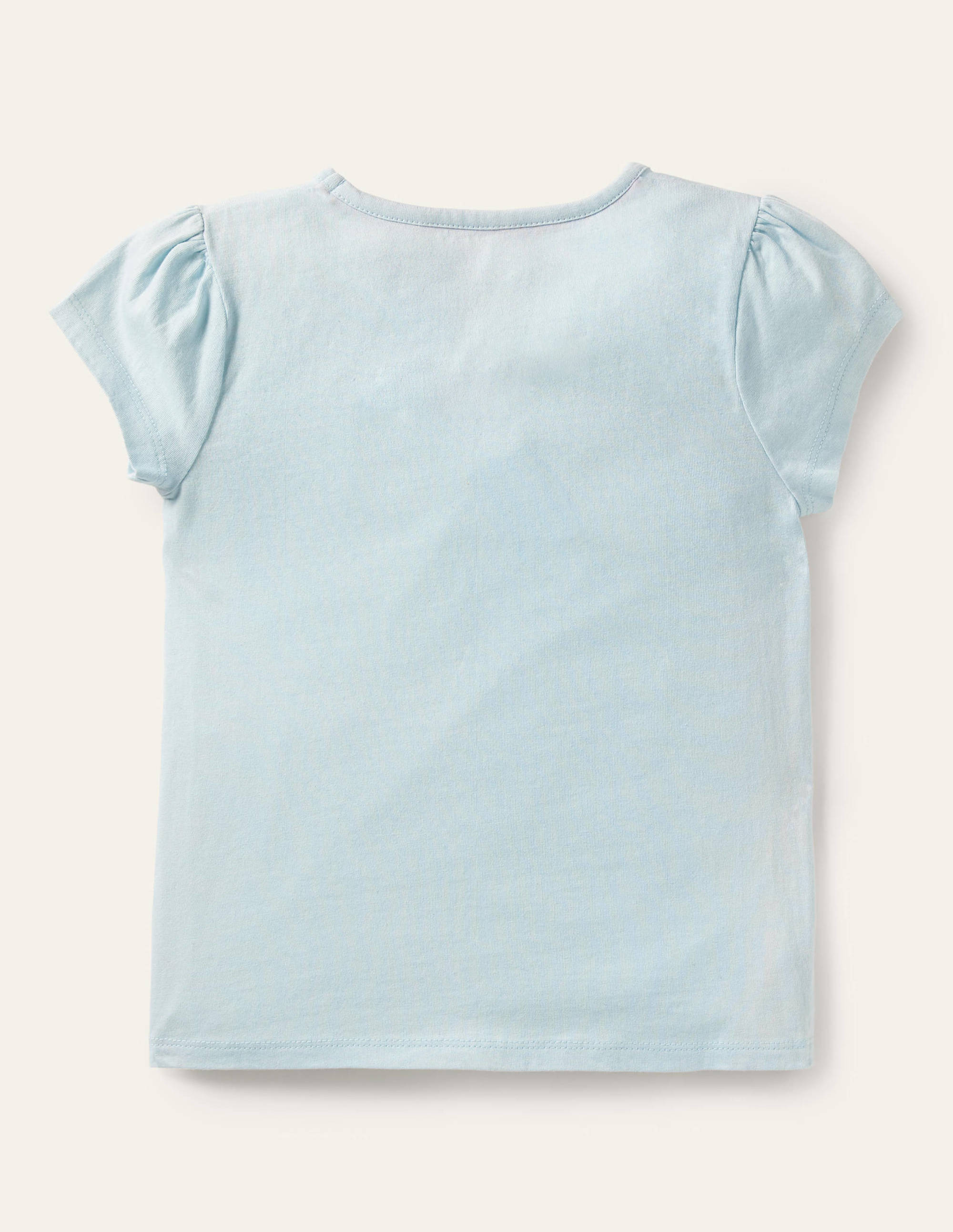T-shirt à manches bouffantes et appliqué-Gâteau bleu Neptune - Image 2