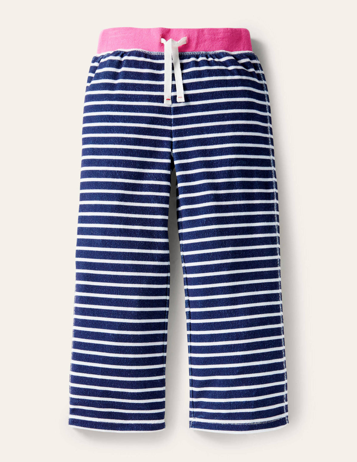 Towelling Trousers-College Navy/Ivory-1