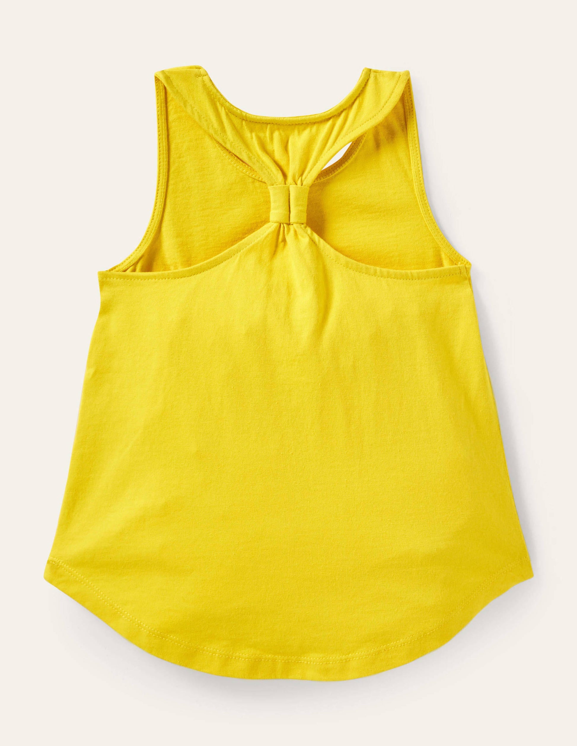 Débardeur à dos nageur noué-Jaune jonquille-2
