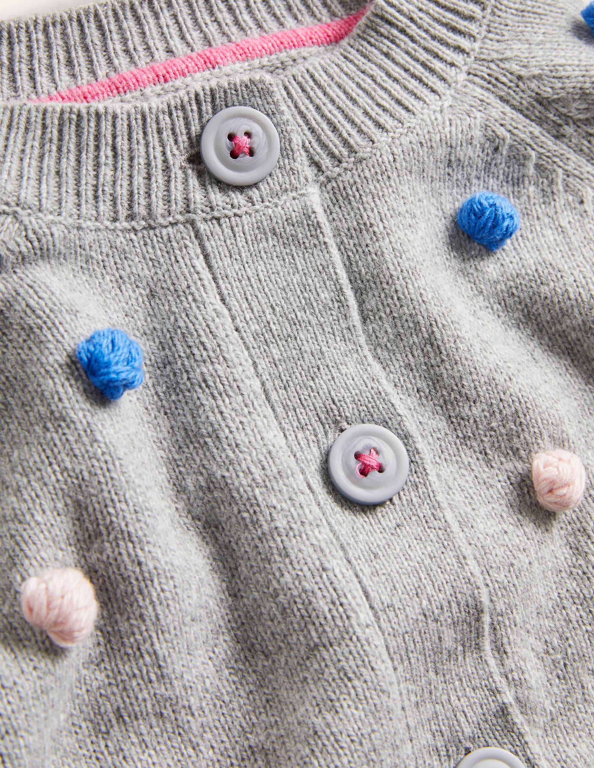 Gilet à manches bouffantes-Pois multi gris chiné - Image 3