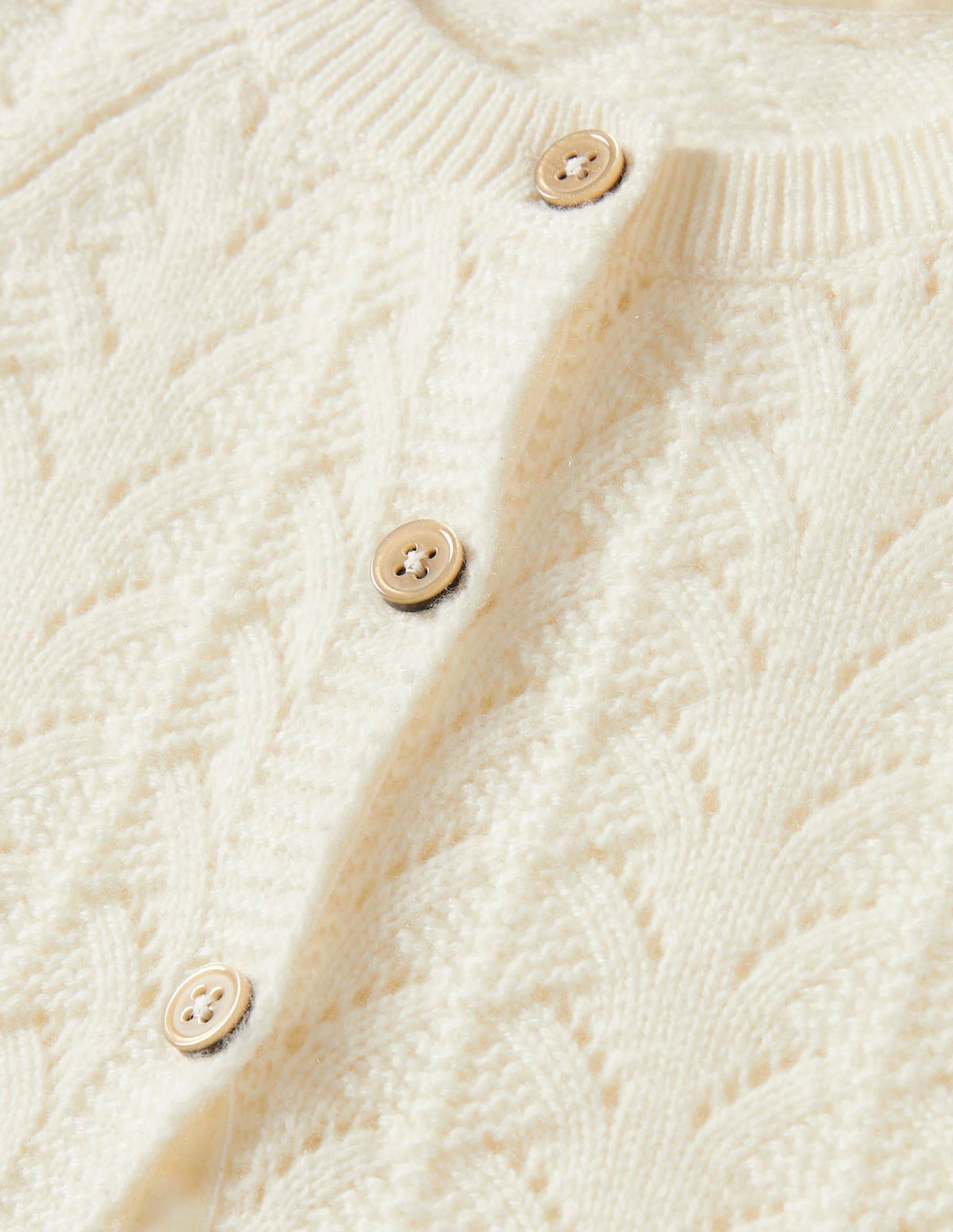 Cardigan en cachemire-Écru chiné - Image 3