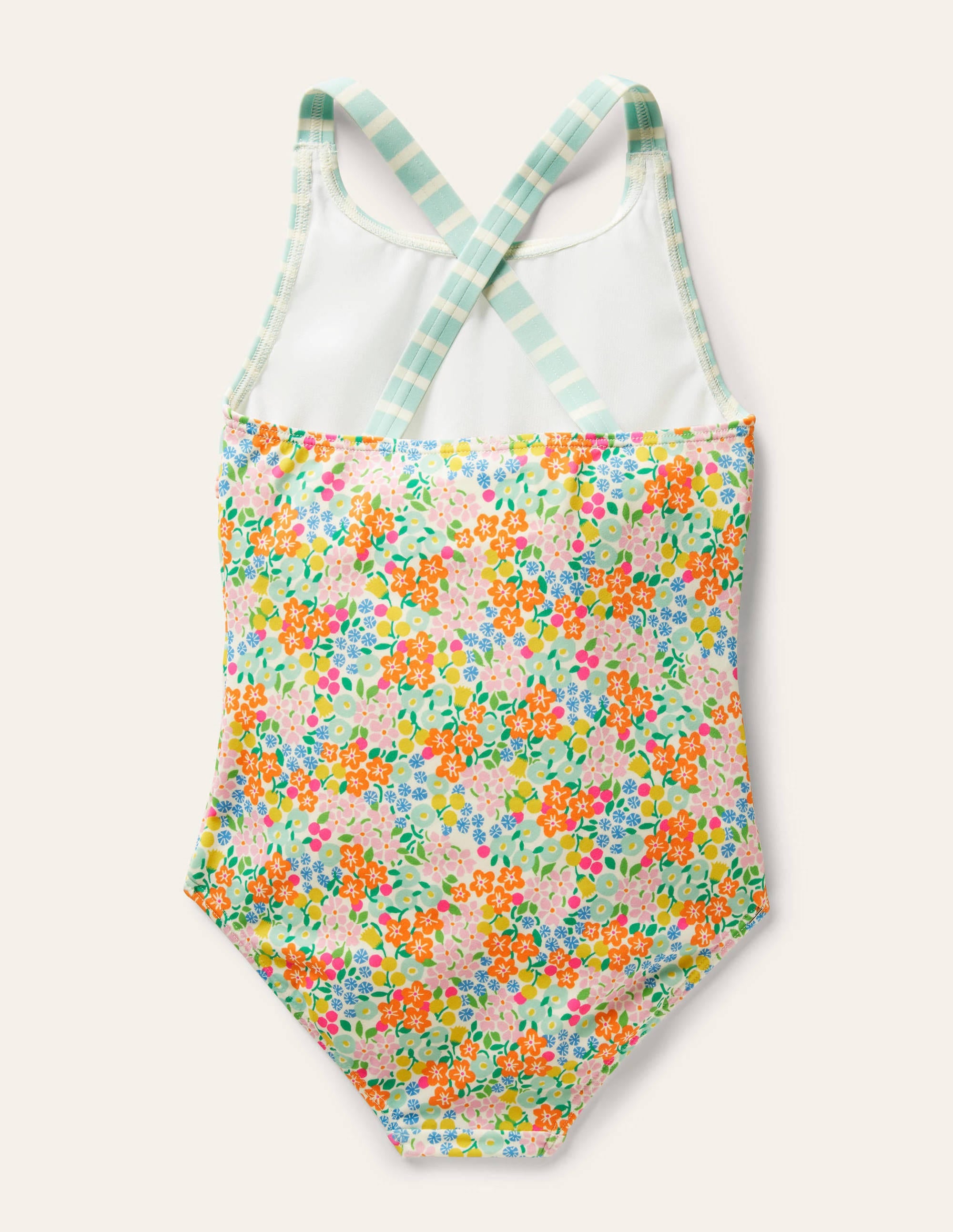 Maillot de bain croisé dans le dos à motif pêle-mêle-Motif Tropical Flowerbed multi - Image 2