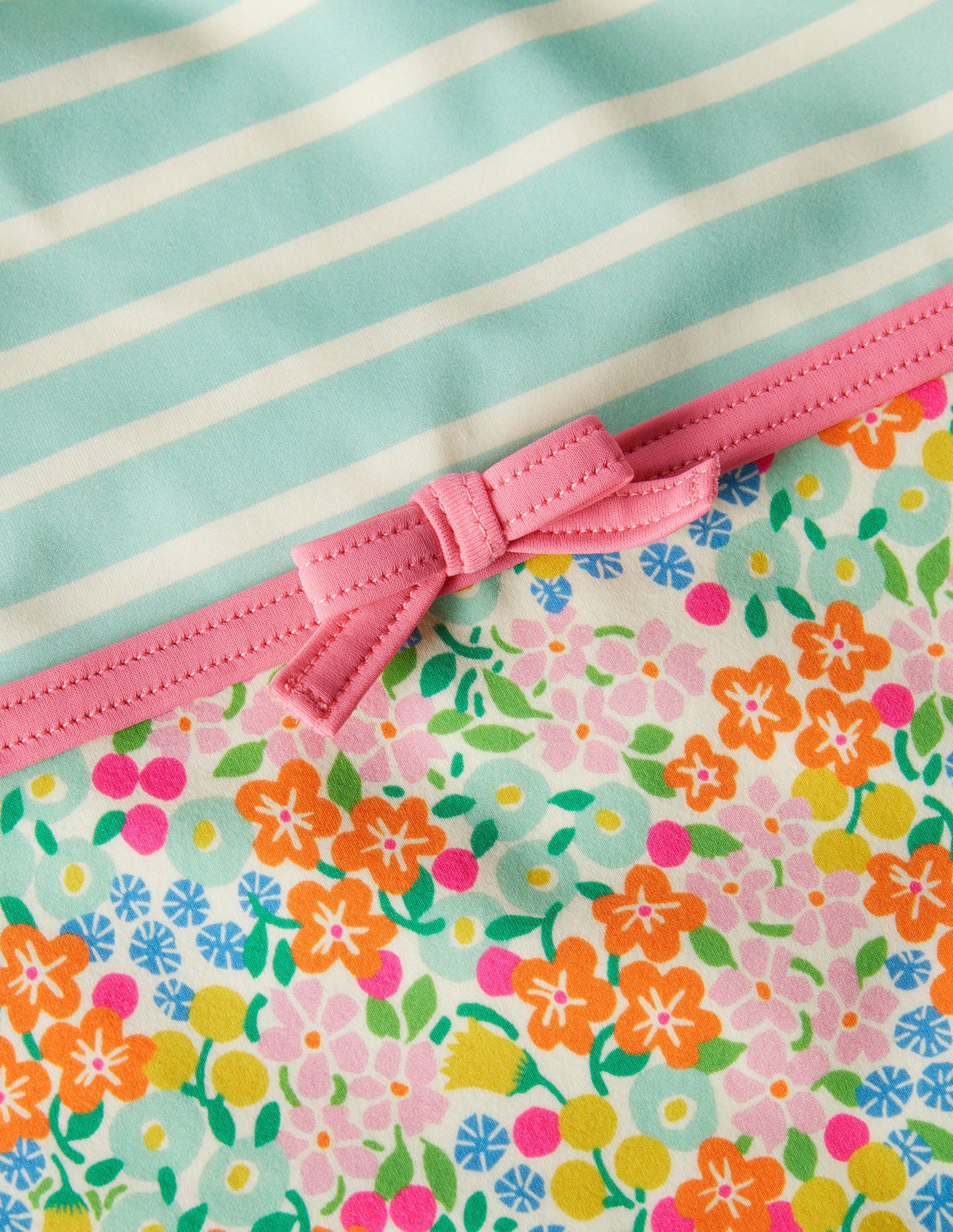 Maillot de bain croisé dans le dos à motif pêle-mêle-Motif Tropical Flowerbed multi - Image 3