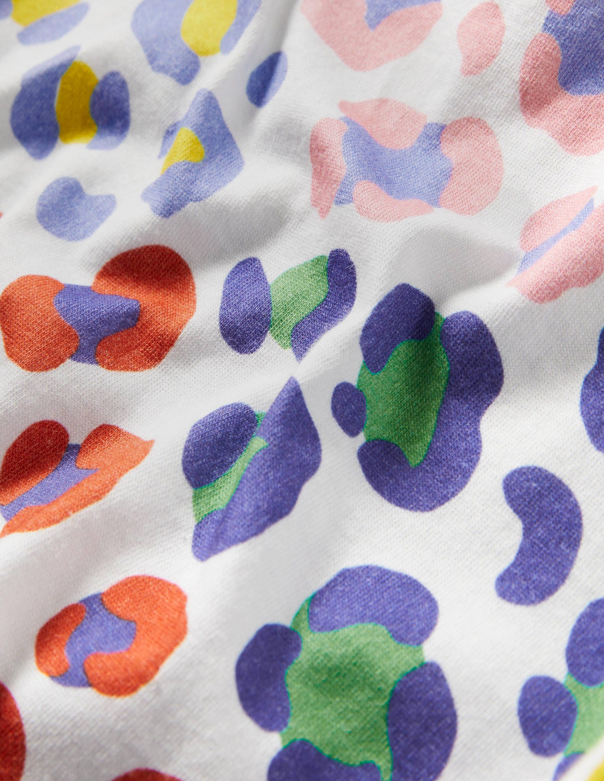 T-Shirt zum Binden-Bunt, Mittleres Leopardenmuster - Image 3