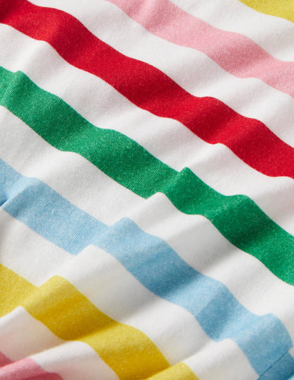 T-Shirt zum Binden-Bunt, Gestreift-3