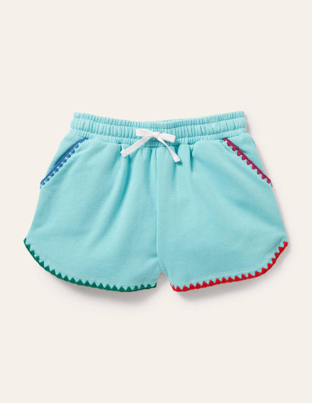 Ausgefallene Jerseyshorts-Küstenblau