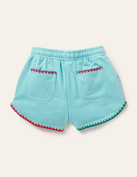 Ausgefallene Jerseyshorts-Küstenblau