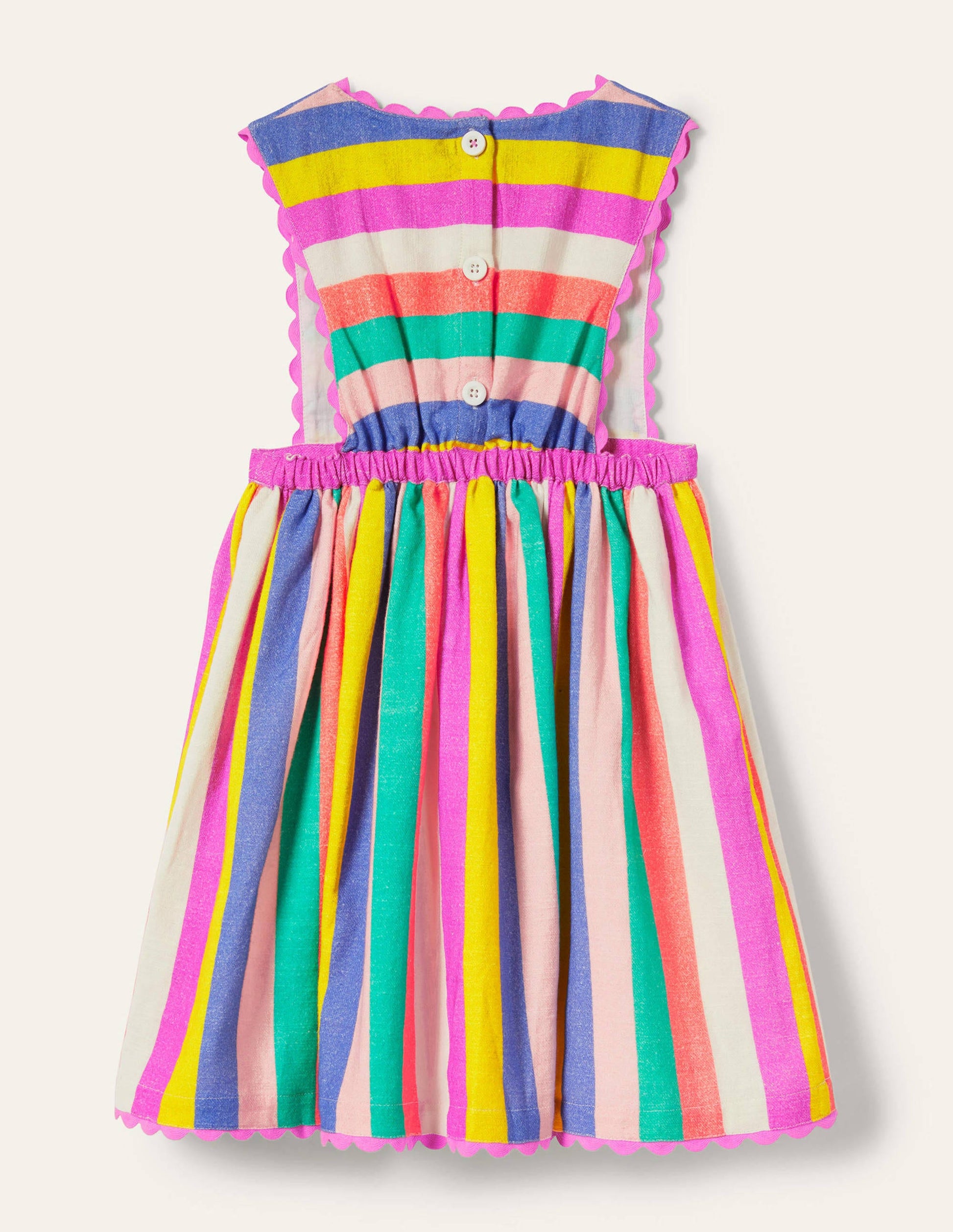Robe chasuble tissée-Rayé multi-2