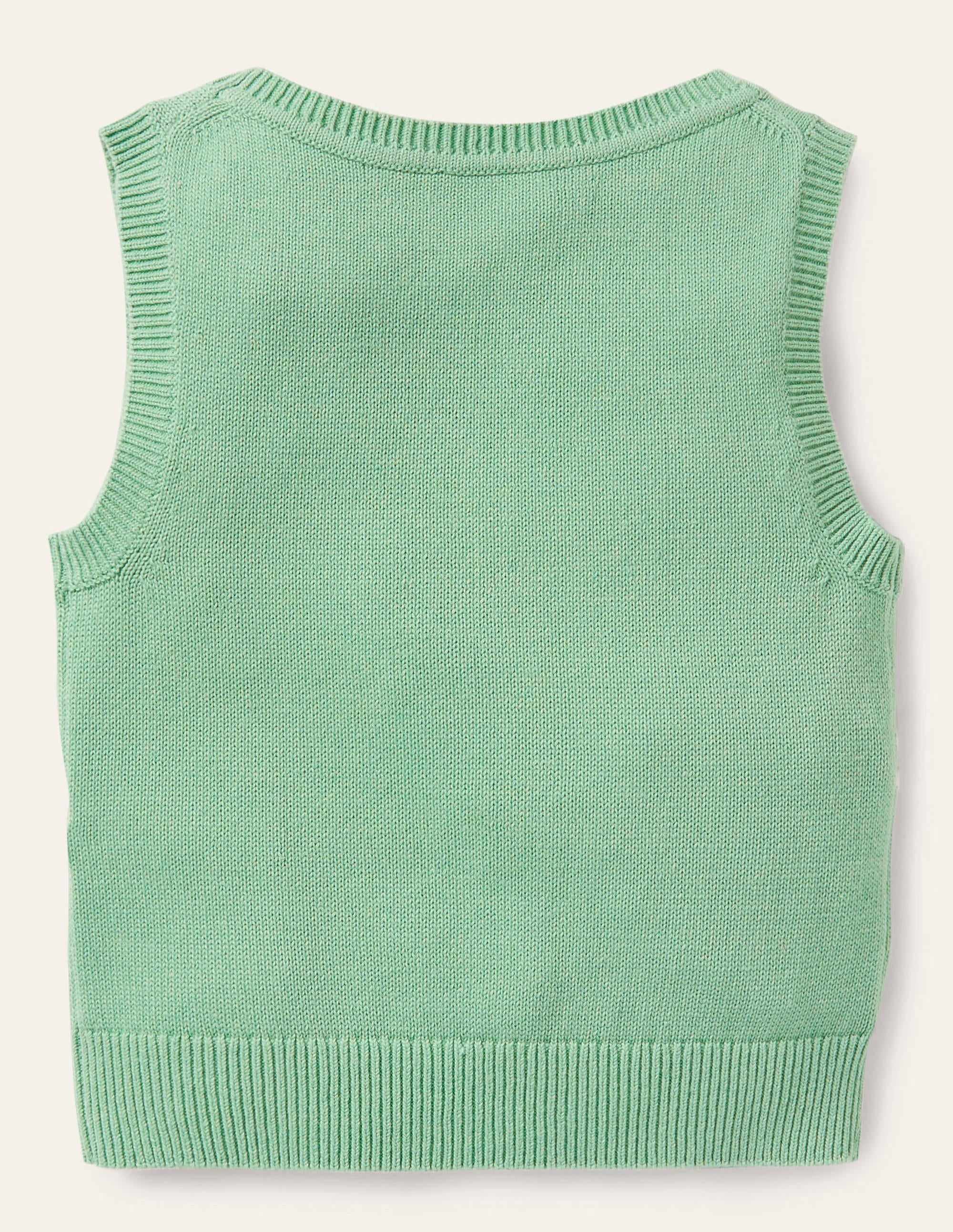Débardeur en maille-Lapin vert fontaine - Image 2