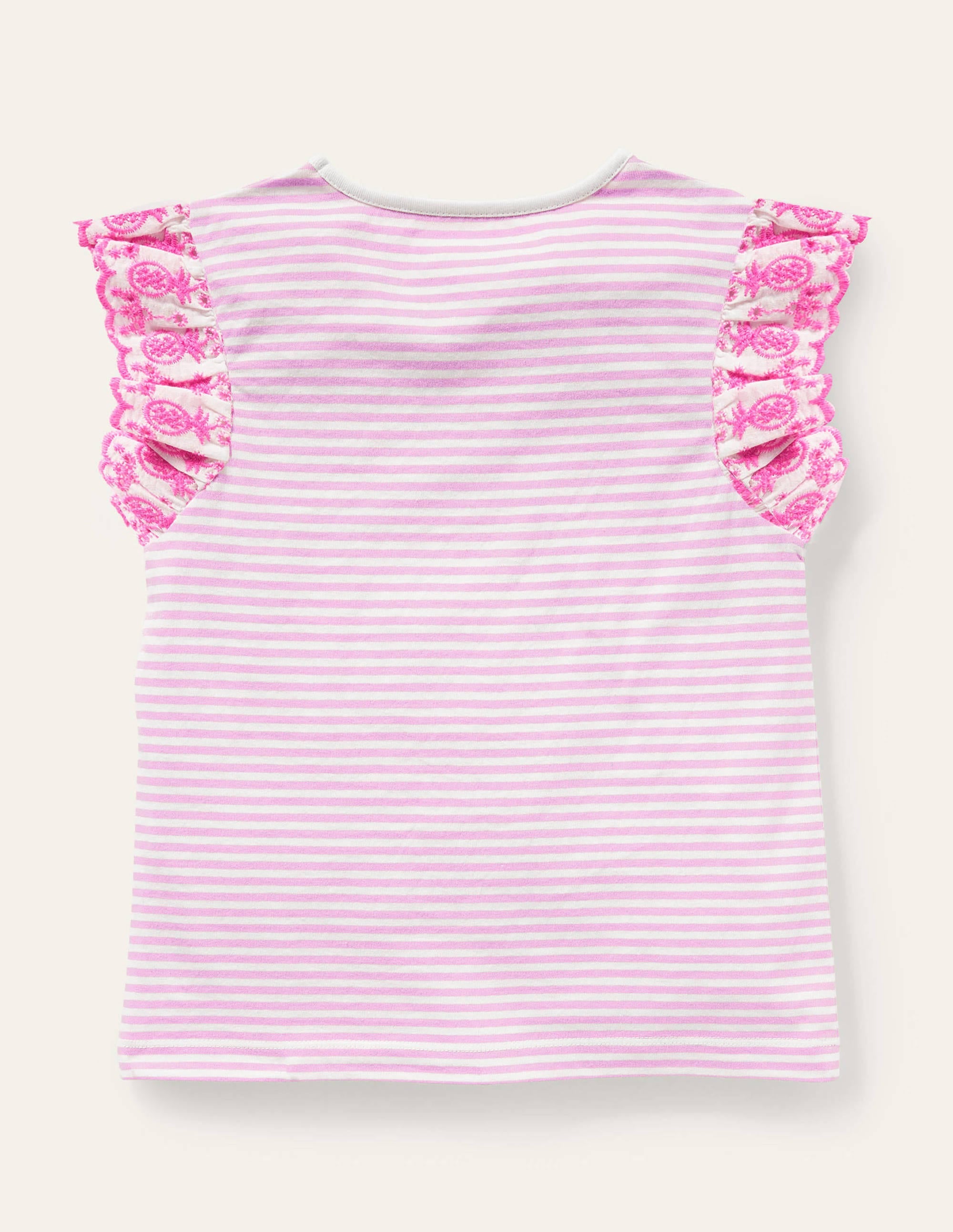 Top avec manches en broderie anglaise-Rose osier fleuri/ivoire - Image 2