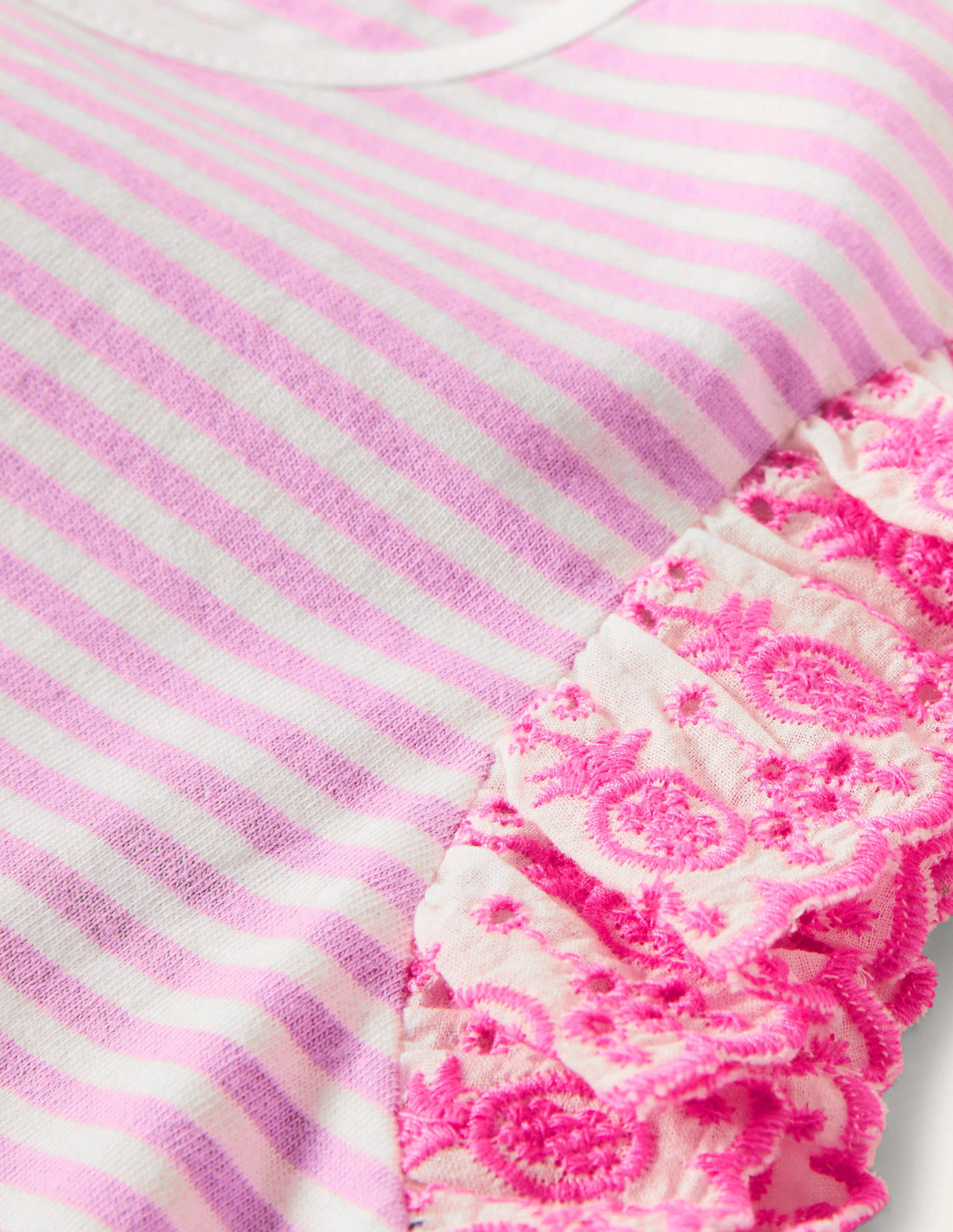 Top avec manches en broderie anglaise-Rose osier fleuri/ivoire - Image 3