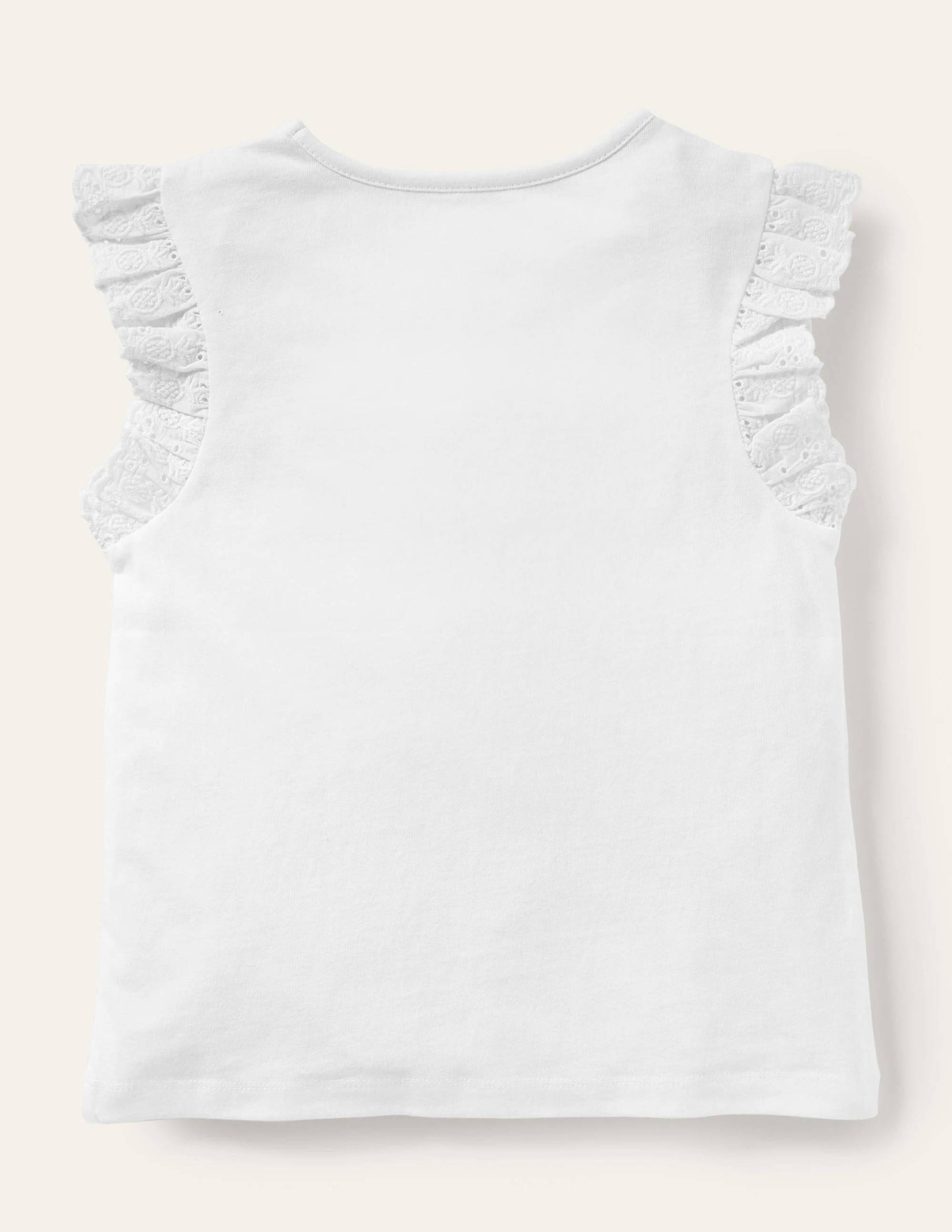 Top avec manches en broderie anglaise-Blanc-2