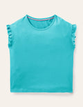 Top Faye en jersey-Turquoise