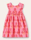 Robe avec nœud à l'arrière-Imprimé Molly Mahon floral