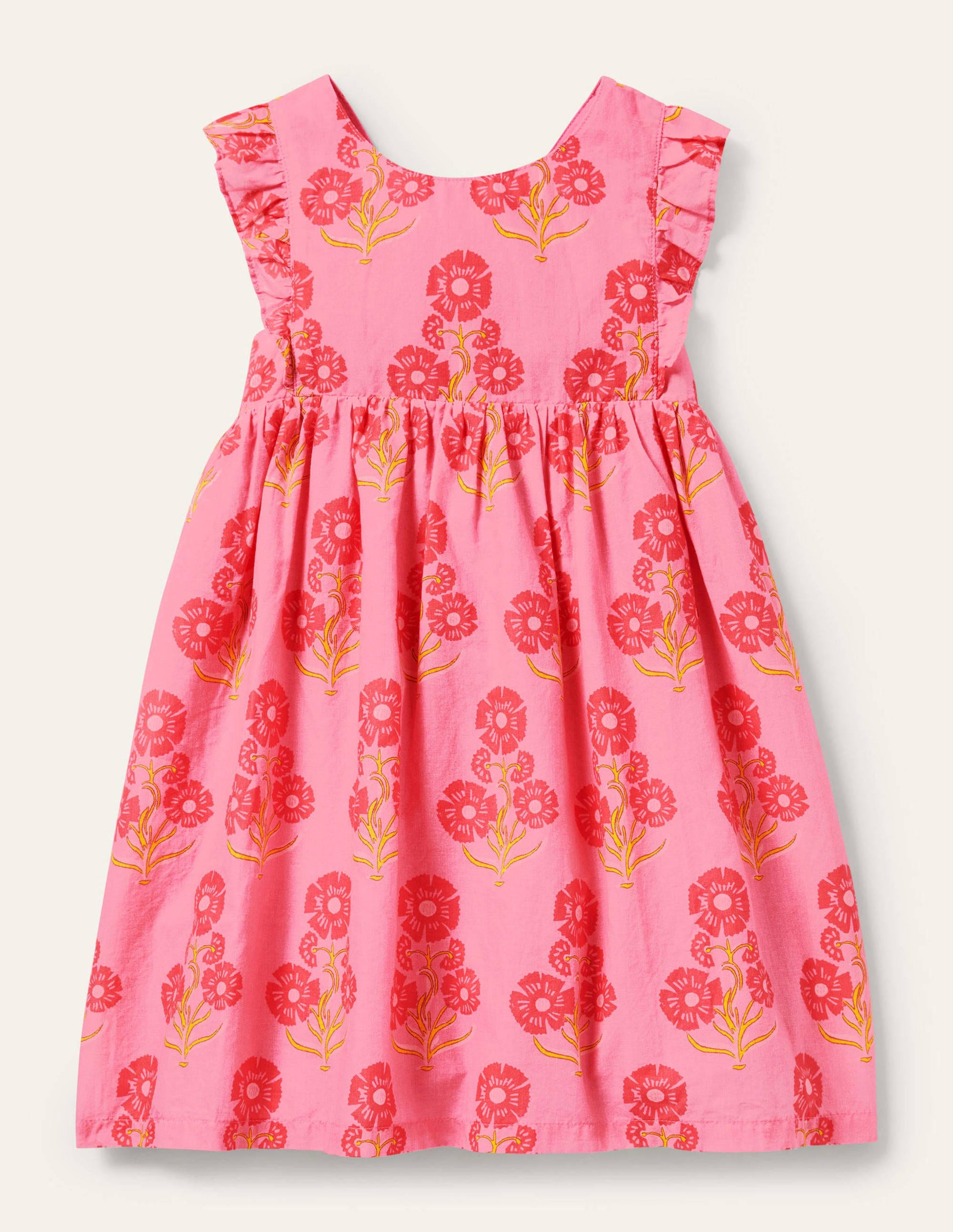 Robe avec nœud à l'arrière-Imprimé Molly Mahon floral-1
