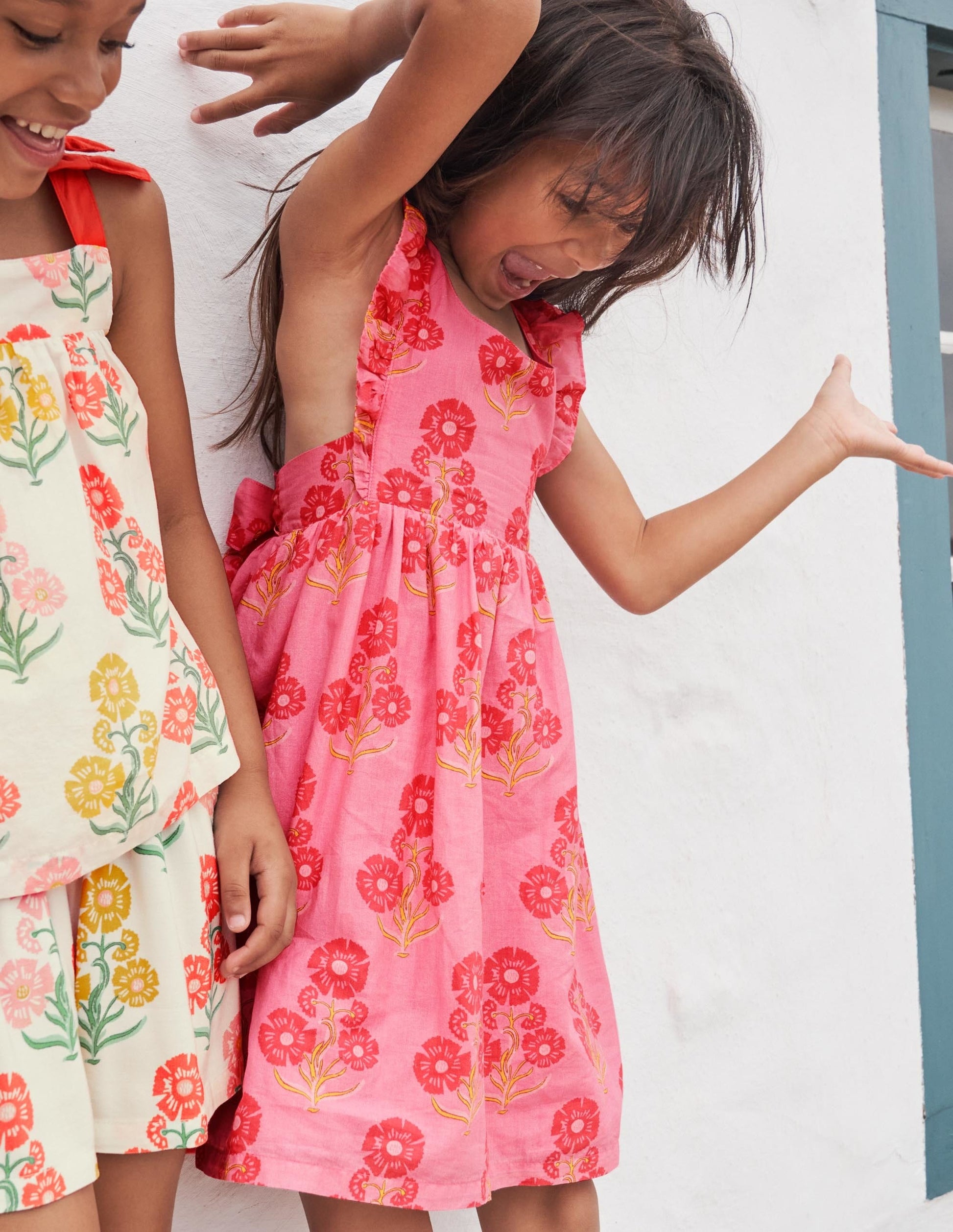 Robe avec nœud à l'arrière-Imprimé Molly Mahon floral-4