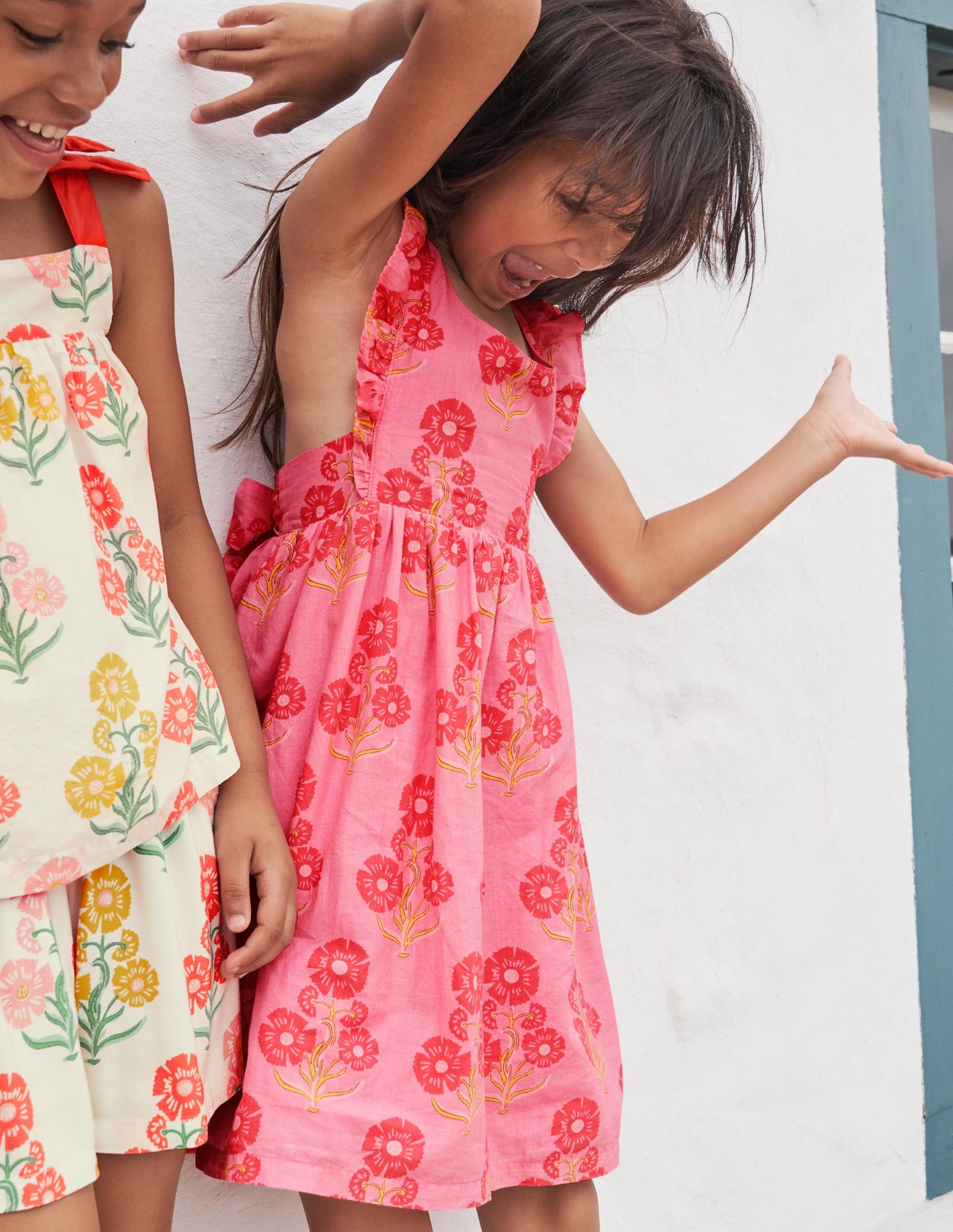 Robe avec nœud à l'arrière-Imprimé Molly Mahon floral - Image 4