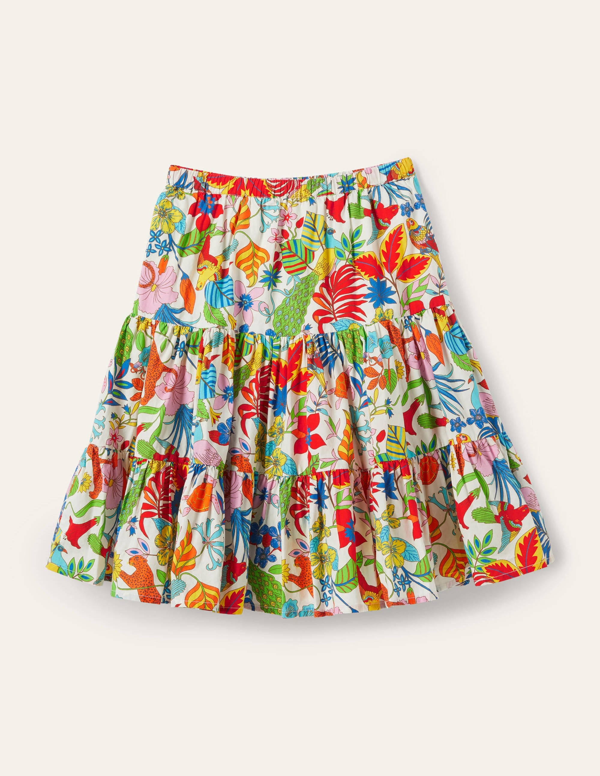 Jupe midi-Jungle exotique multi - Image 2