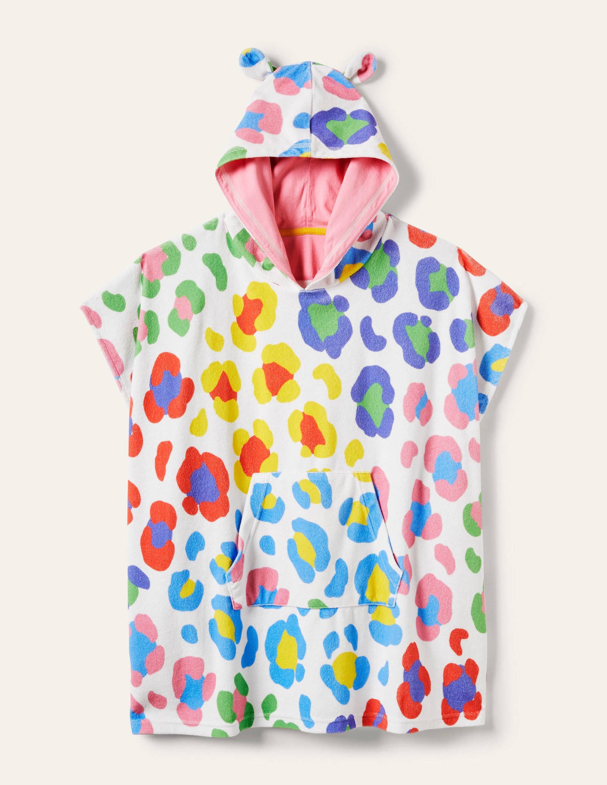 Poncho en éponge-Léopard grand multi-1