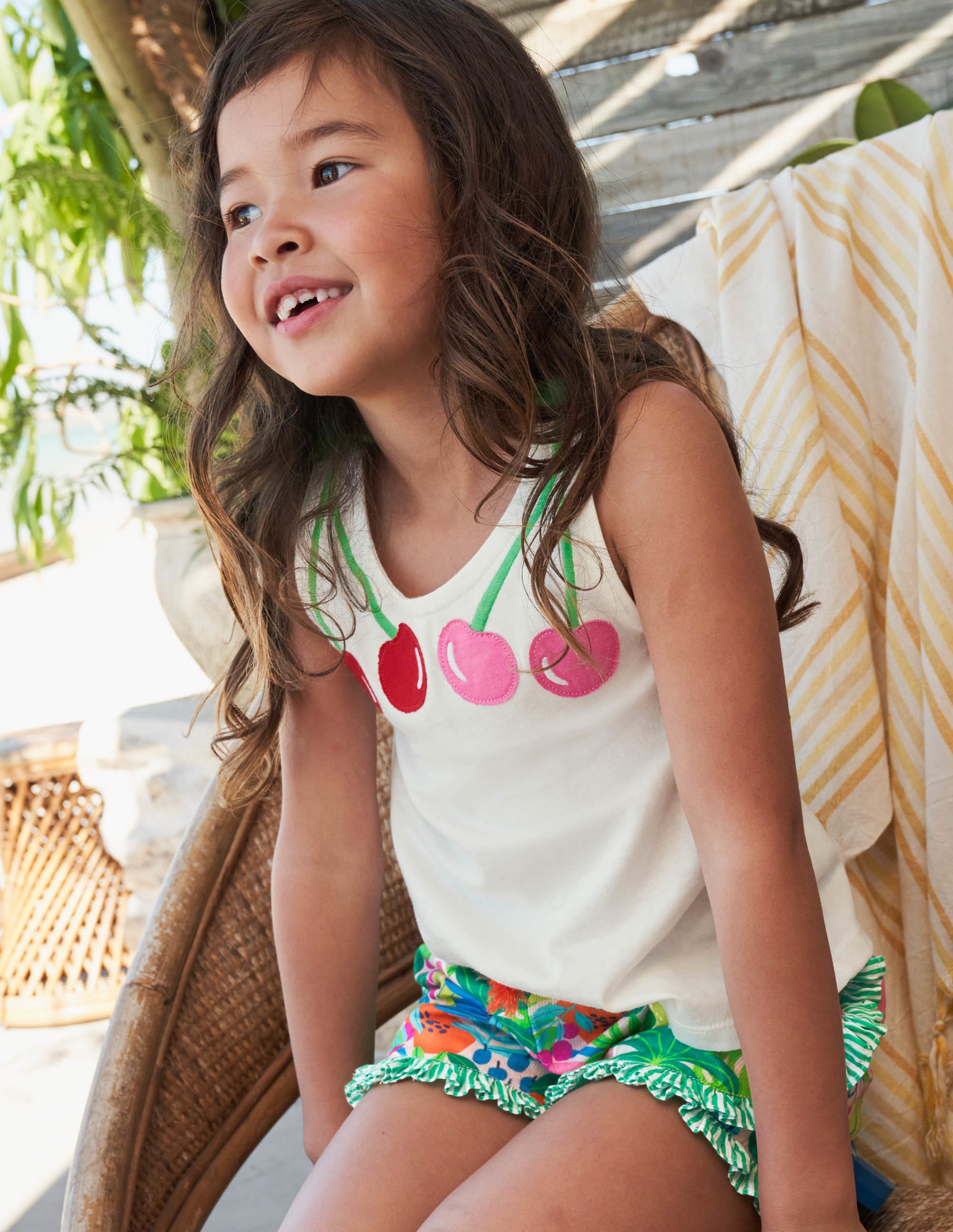 Cherry Vest Top-Ivory Cherry - Image 4