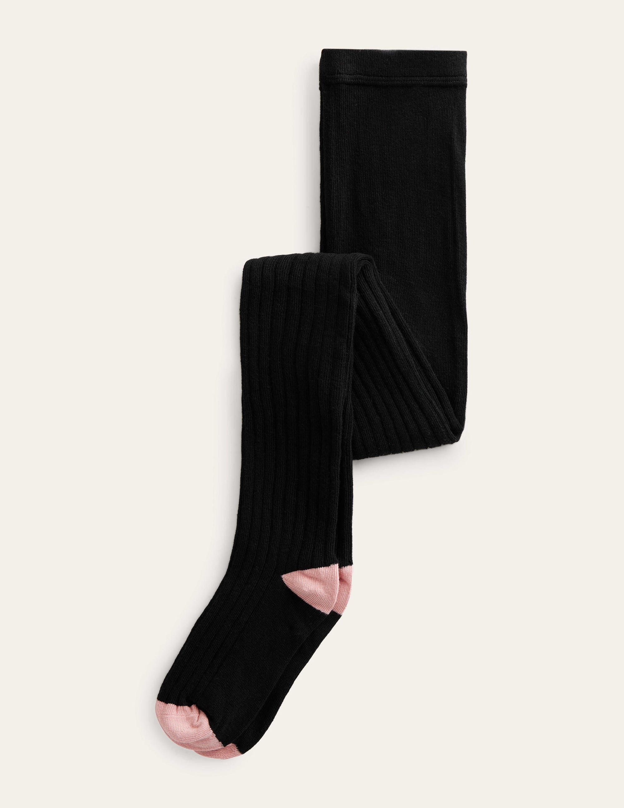 Rippenstrumpfhose-Schwarz - Image 1
