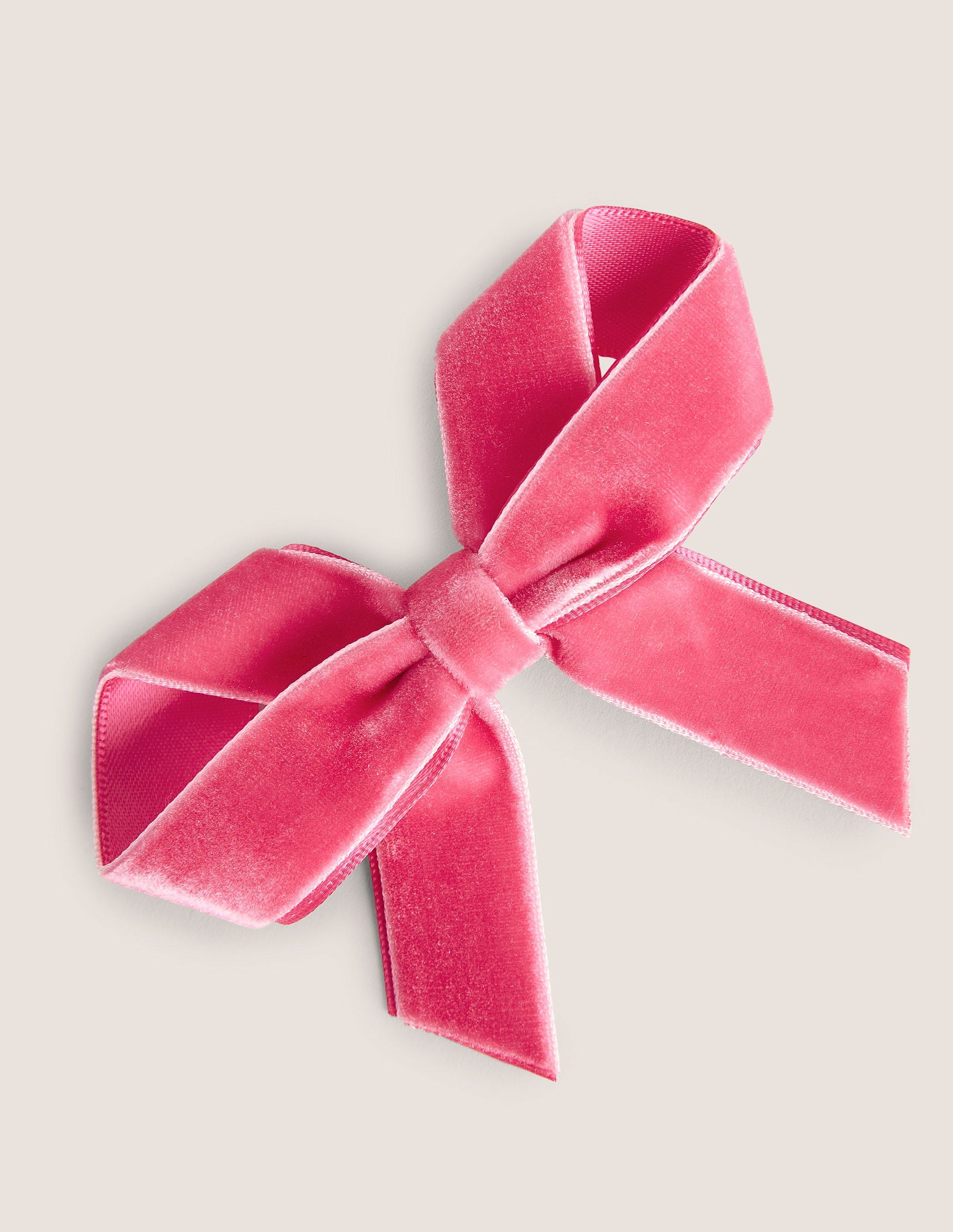 Große Haarspange mit Schleife-Knallpink-1