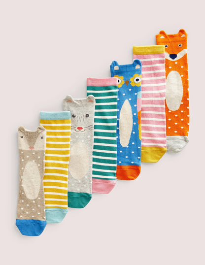 Socks 7 Pack-Woodland Friends